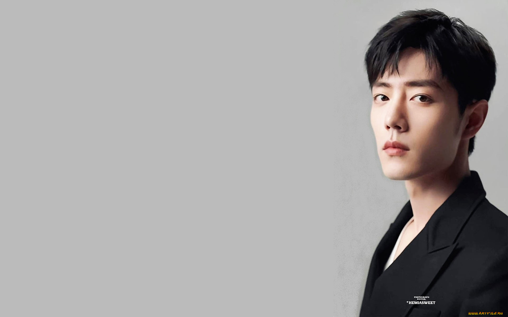 мужчины, xiao, zhan, актер, лицо, пиджак