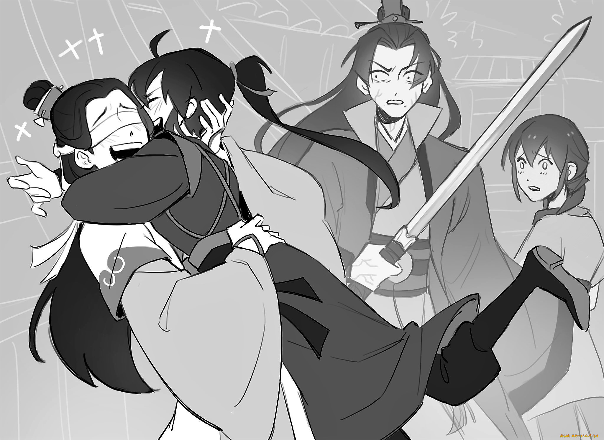 сюэ, ян, и, сяо, синчень, аниме, mo, dao, zu, shi, сяо, синчень, сун, лань, сюэ, ян, а-цин