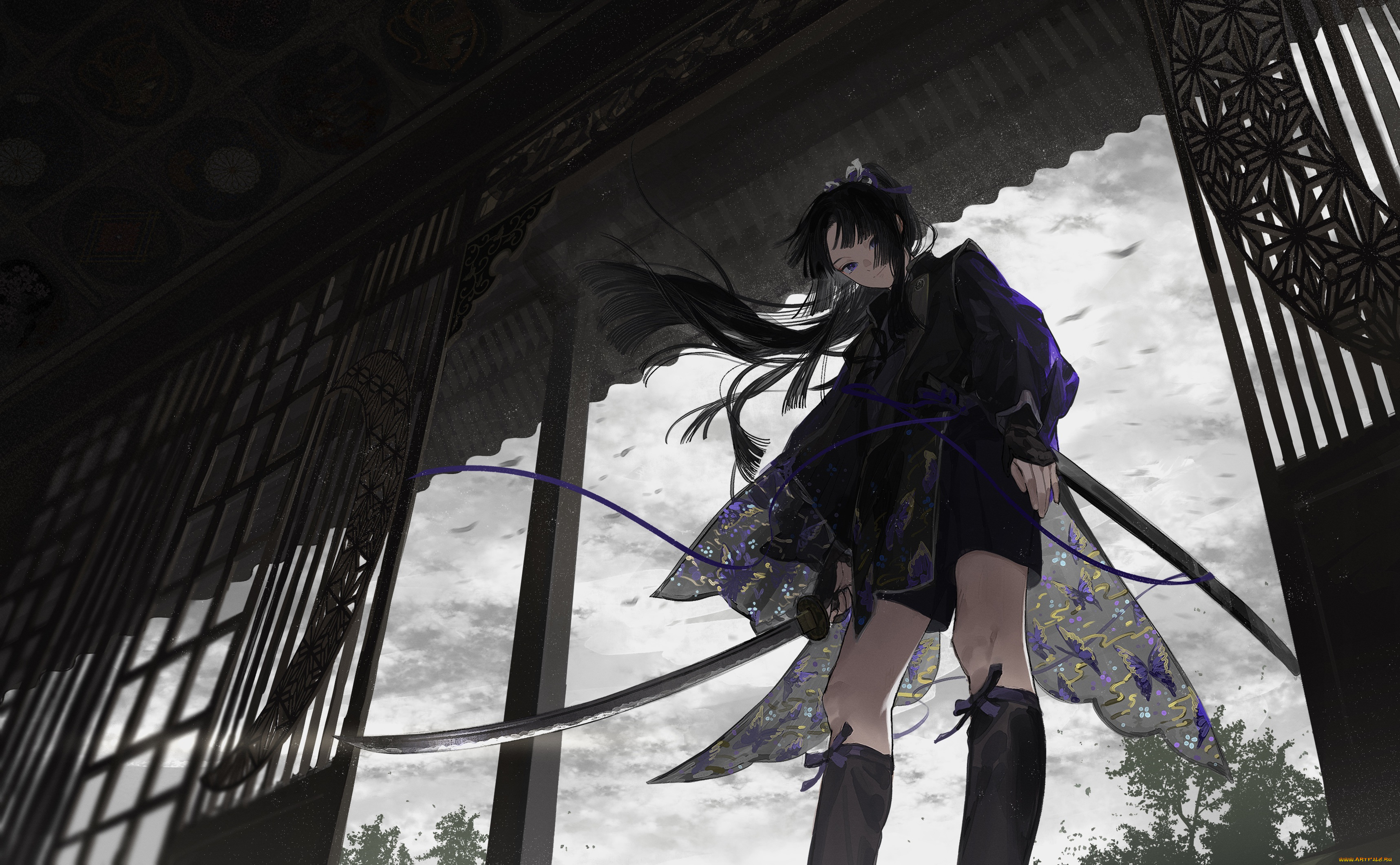 аниме, оружие, , техника, , технологии, девушка