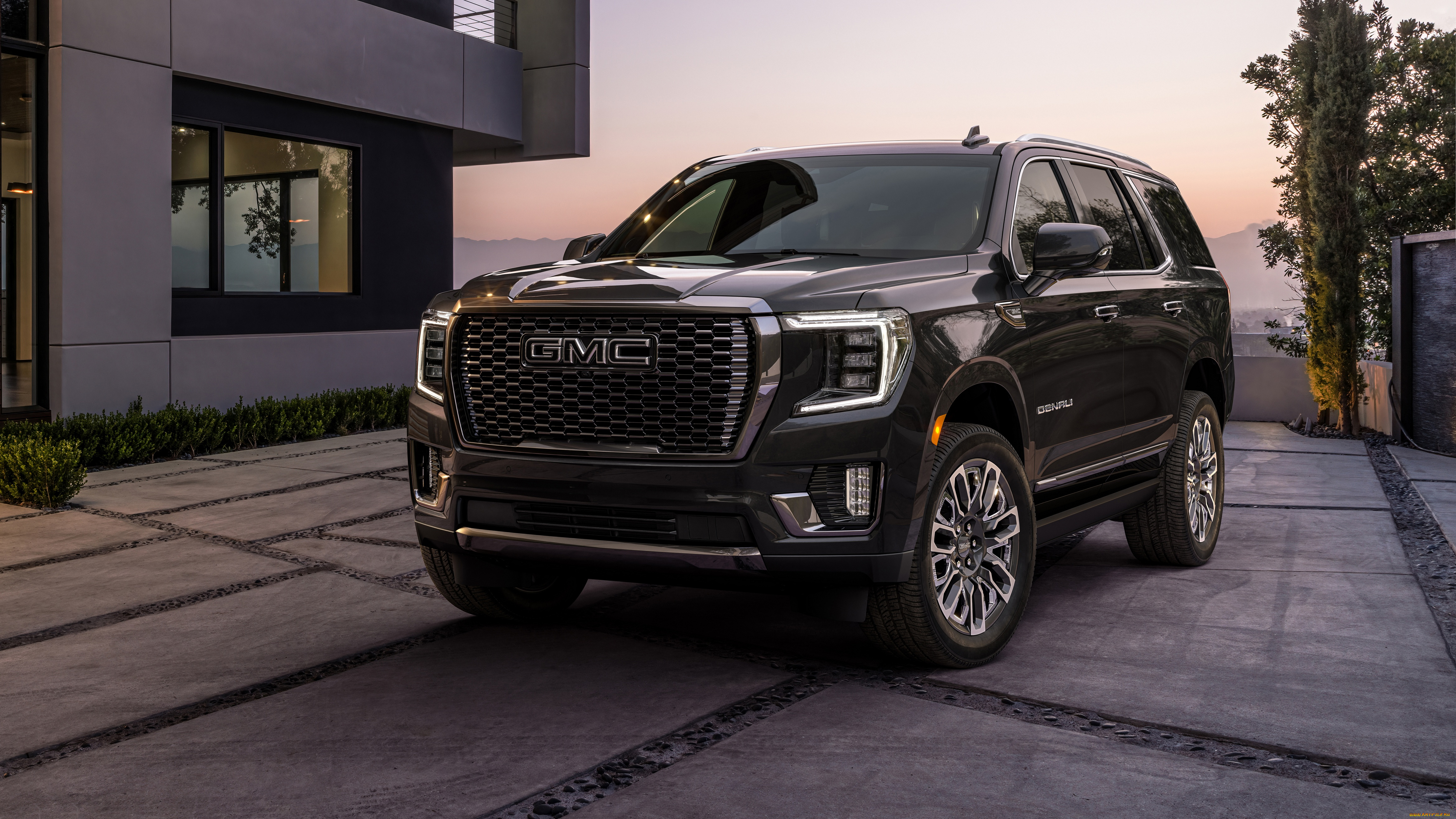 2023, gmc, yukon, denali, ultimate, автомобили, gm-gmc, 2023, gmc, yukon, denali, ultimate, черный, джип, дом