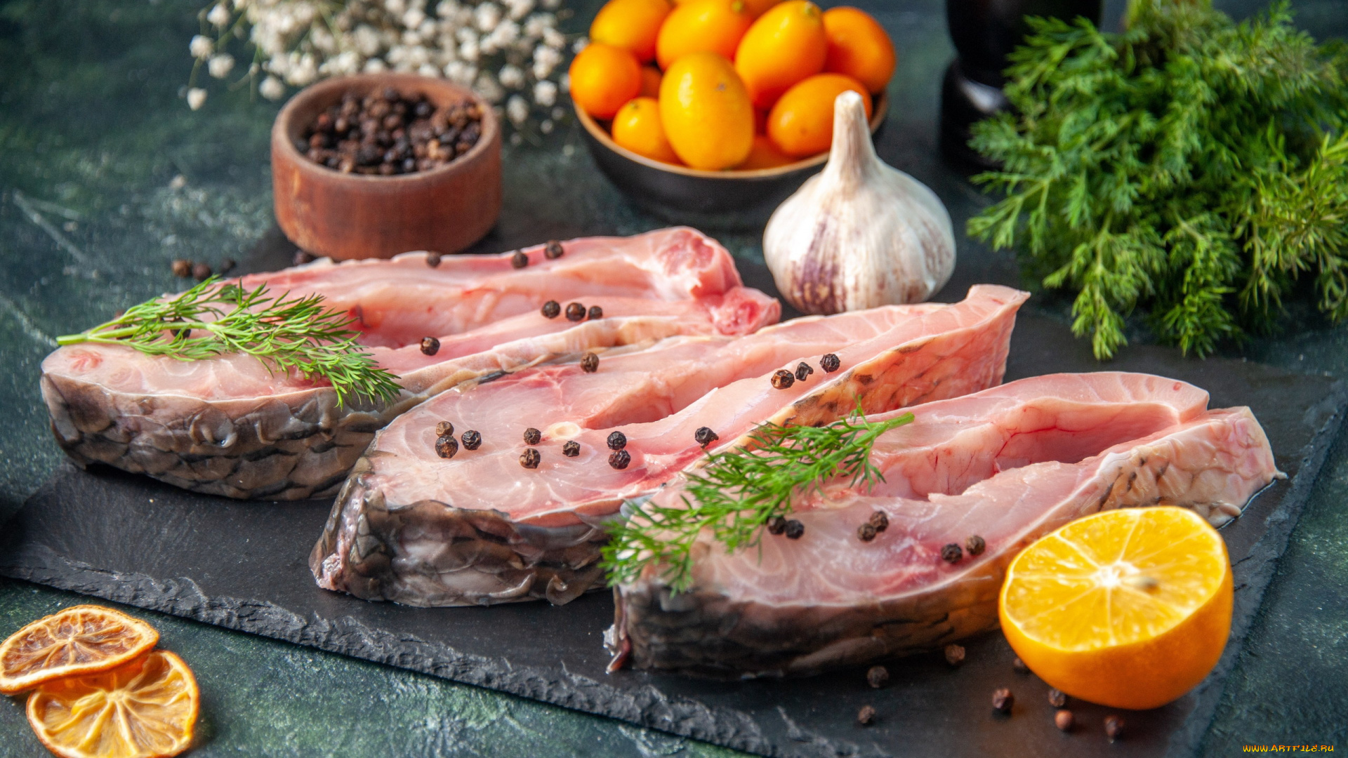 еда, рыба, , морепродукты, , суши, , роллы, перец, чеснок, лимон, свежая