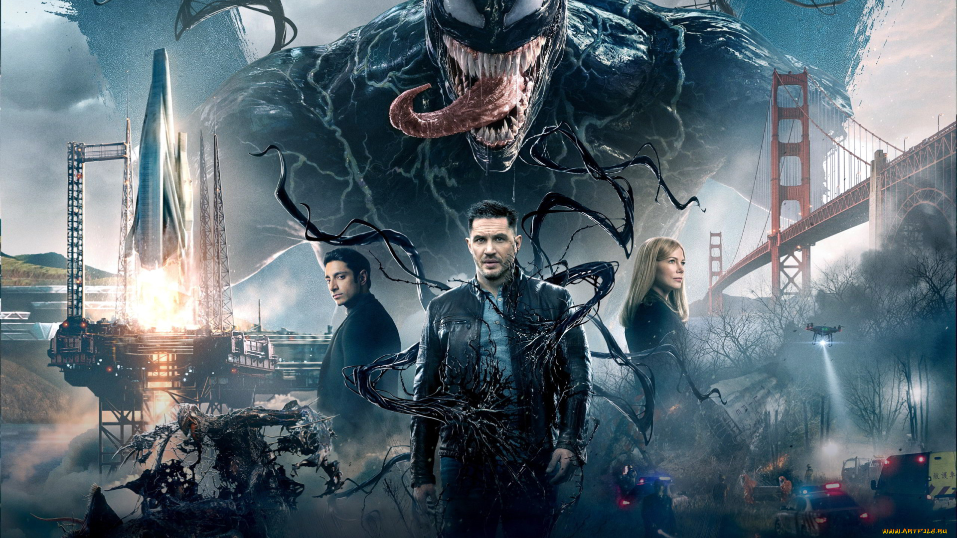 кино, фильмы, venom, , let, there, be, carnage, коллаж