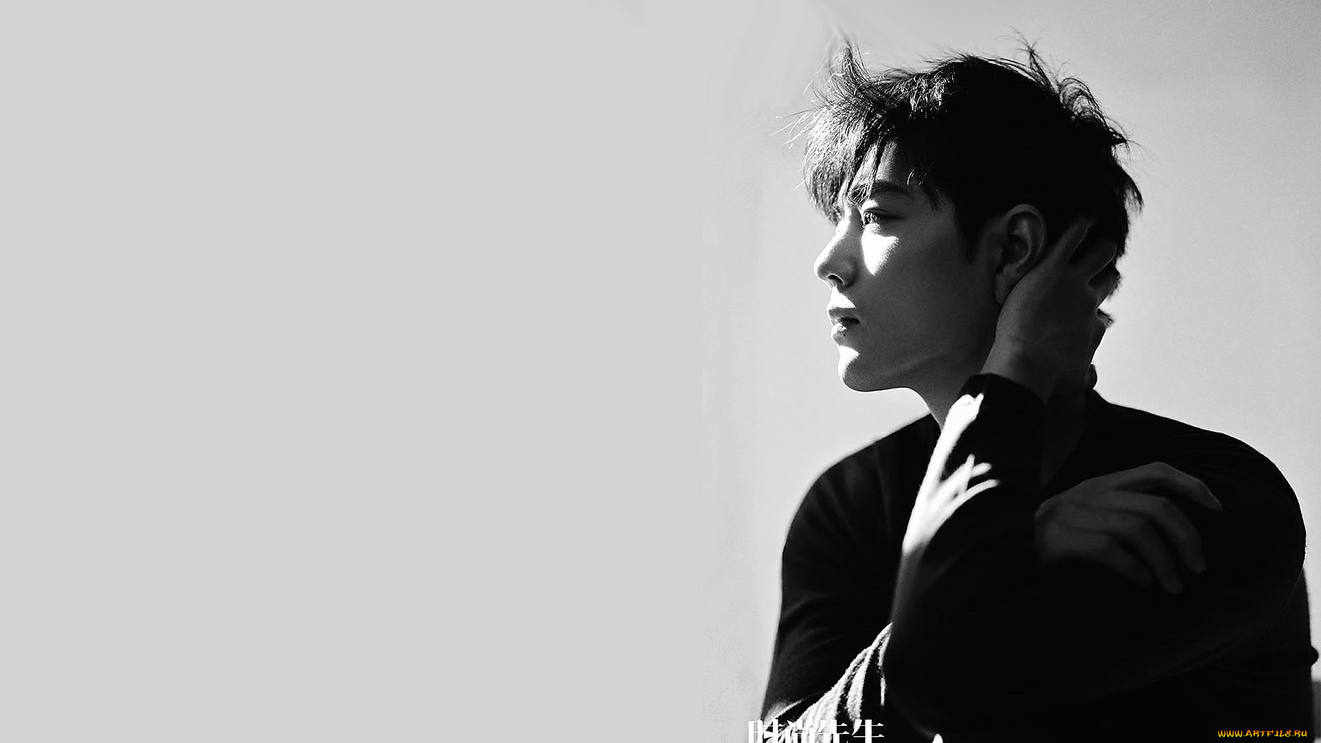 мужчины, xiao, zhan, актер, свитер