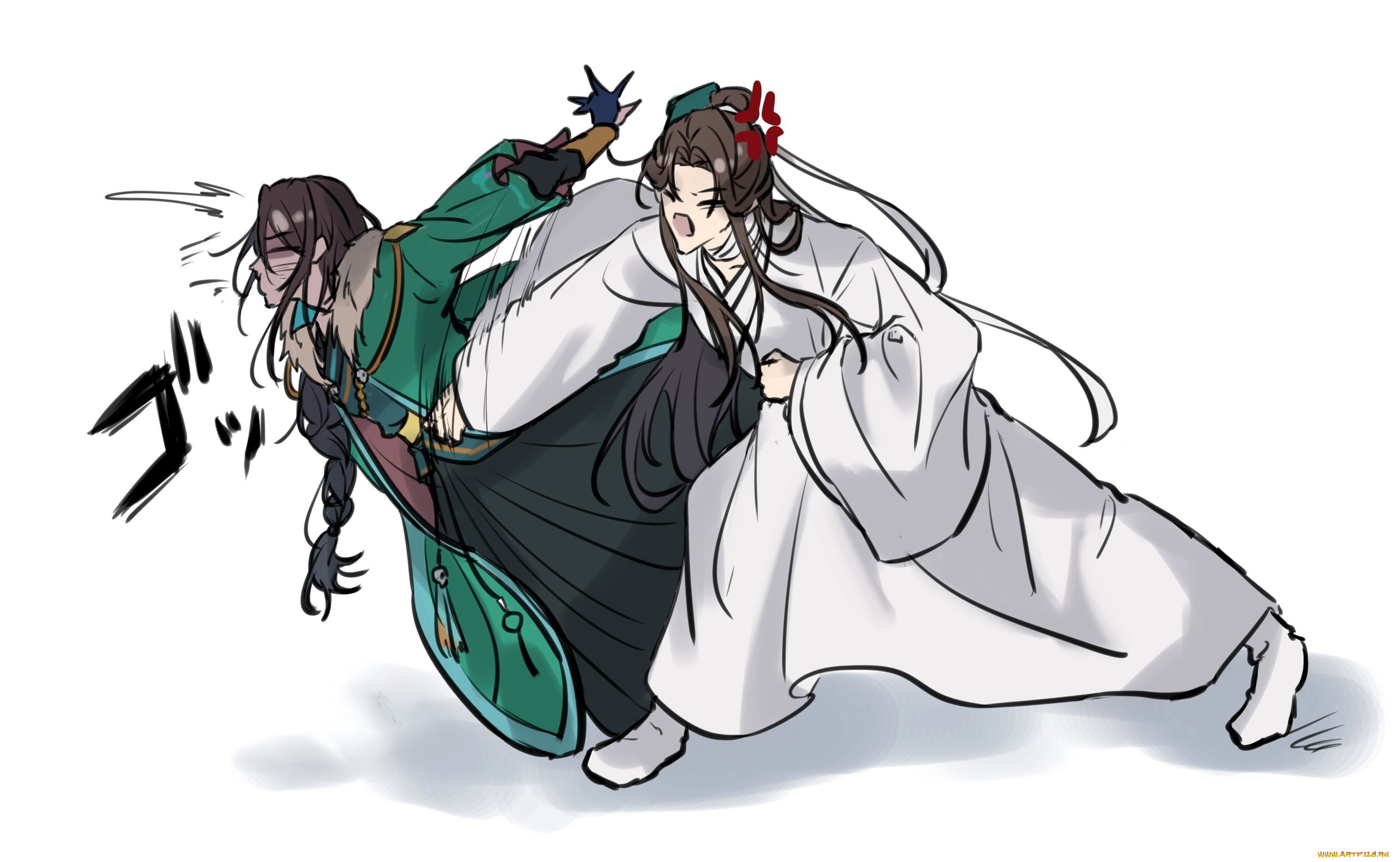 аниме, tian, guan, ci, fu, се, лянь, ци, жун, драка