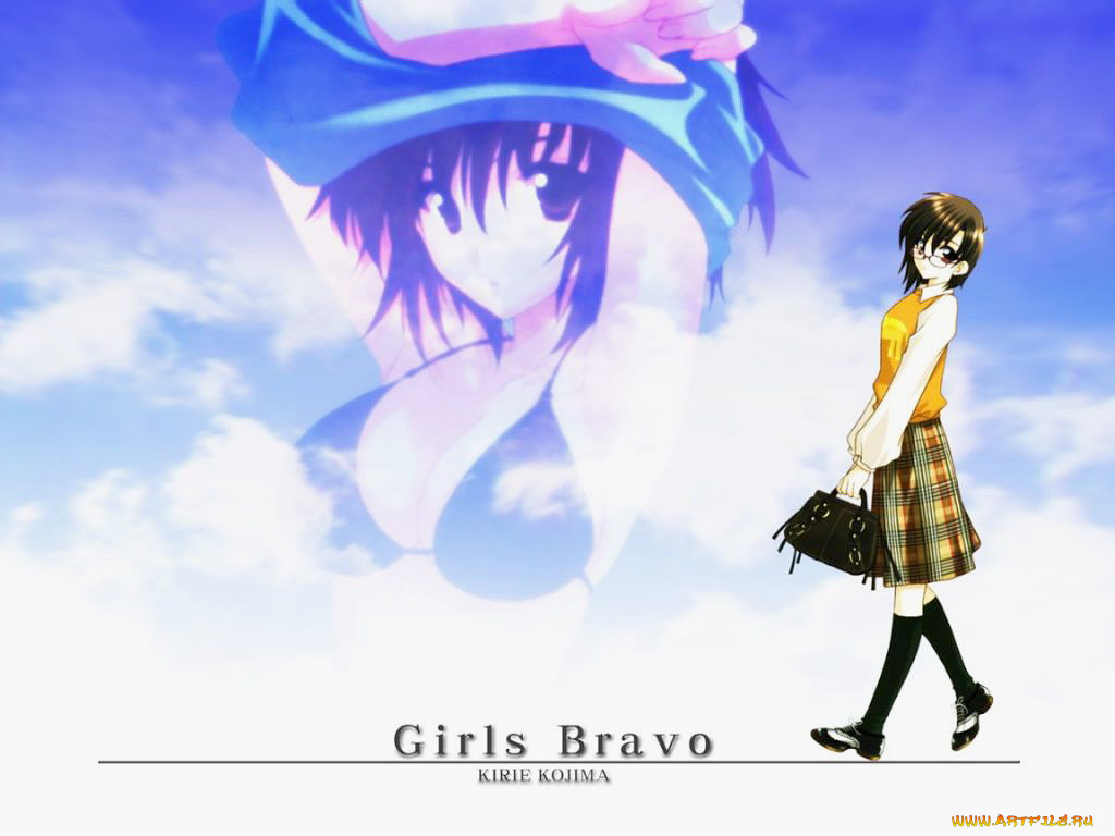 аниме, girls, bravo