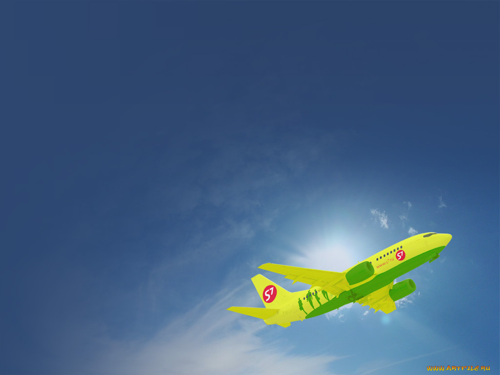 авиакомпания, сибирь, авиация, 3д, рисованые, graphic