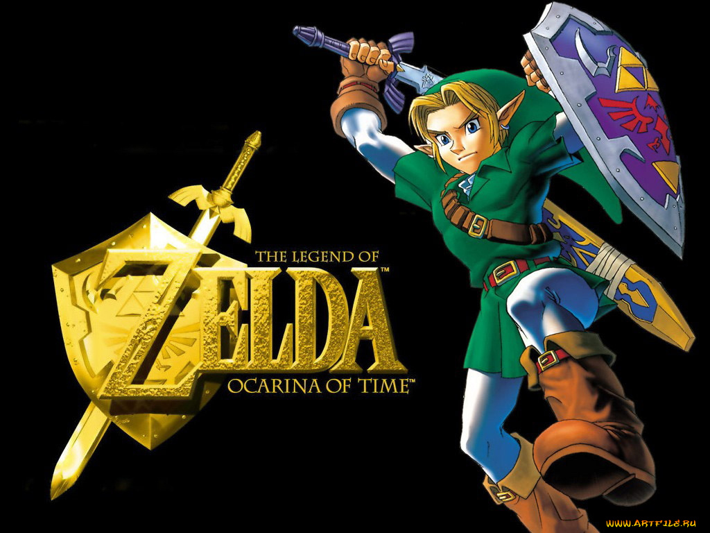 видео, игры, the, legend, of, zelda, ocarina, time