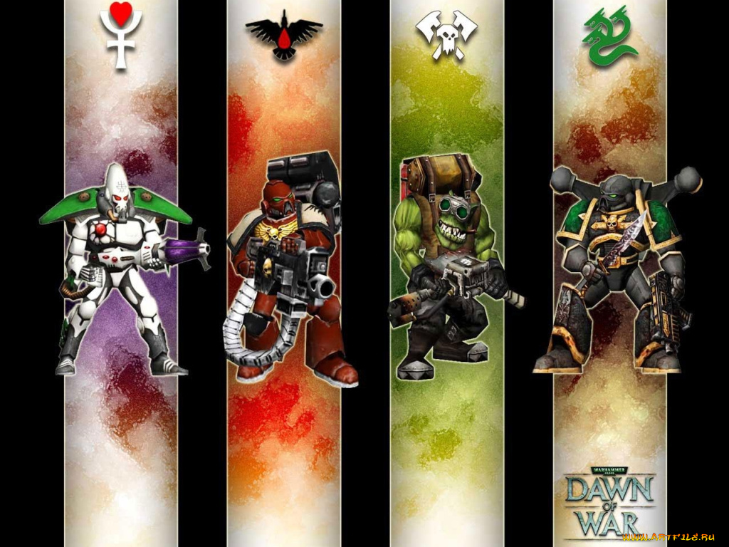 видео, игры, warhammer, 40, 000, dawn, of, war