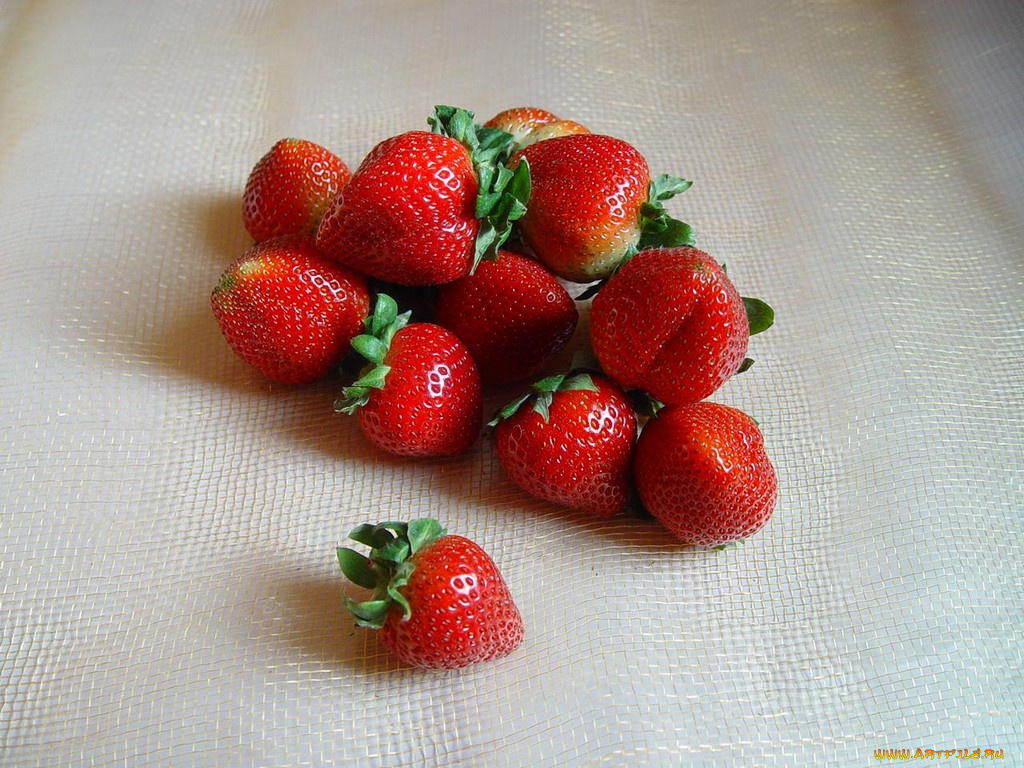 еда, клубника, земляника