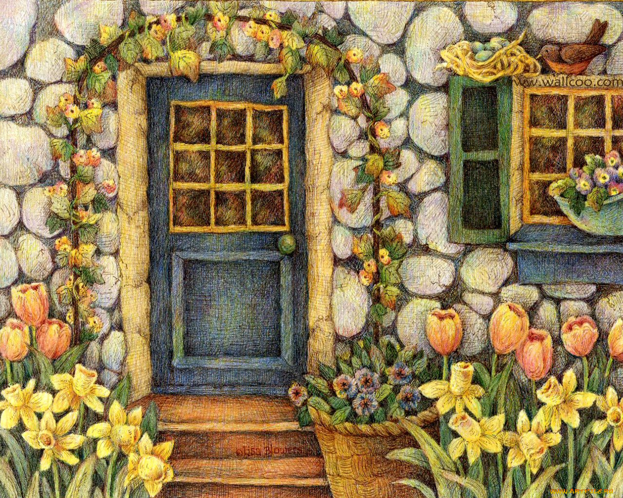 by, lisa, blowers, рисованные