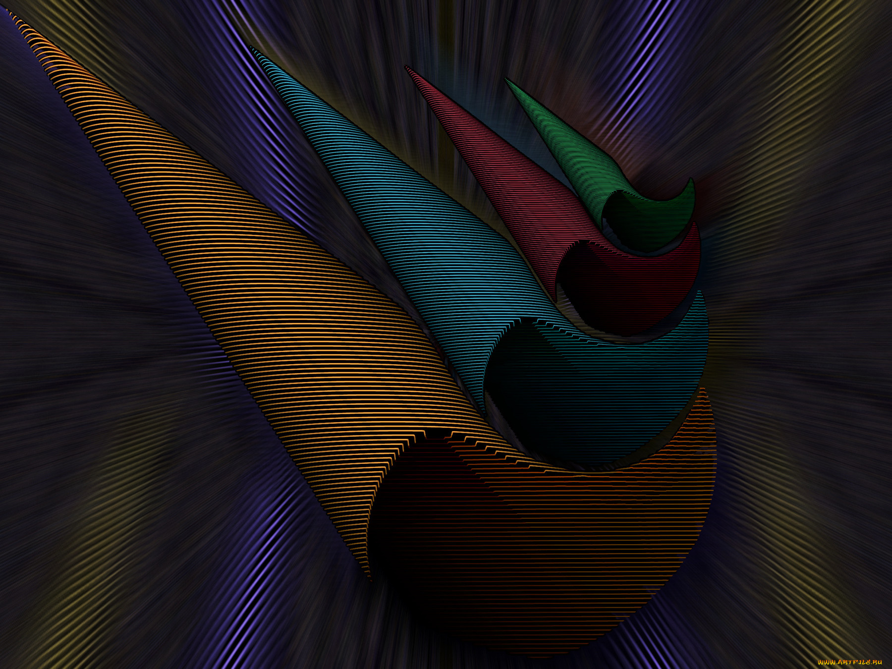 3д, графика, fractal, фракталы