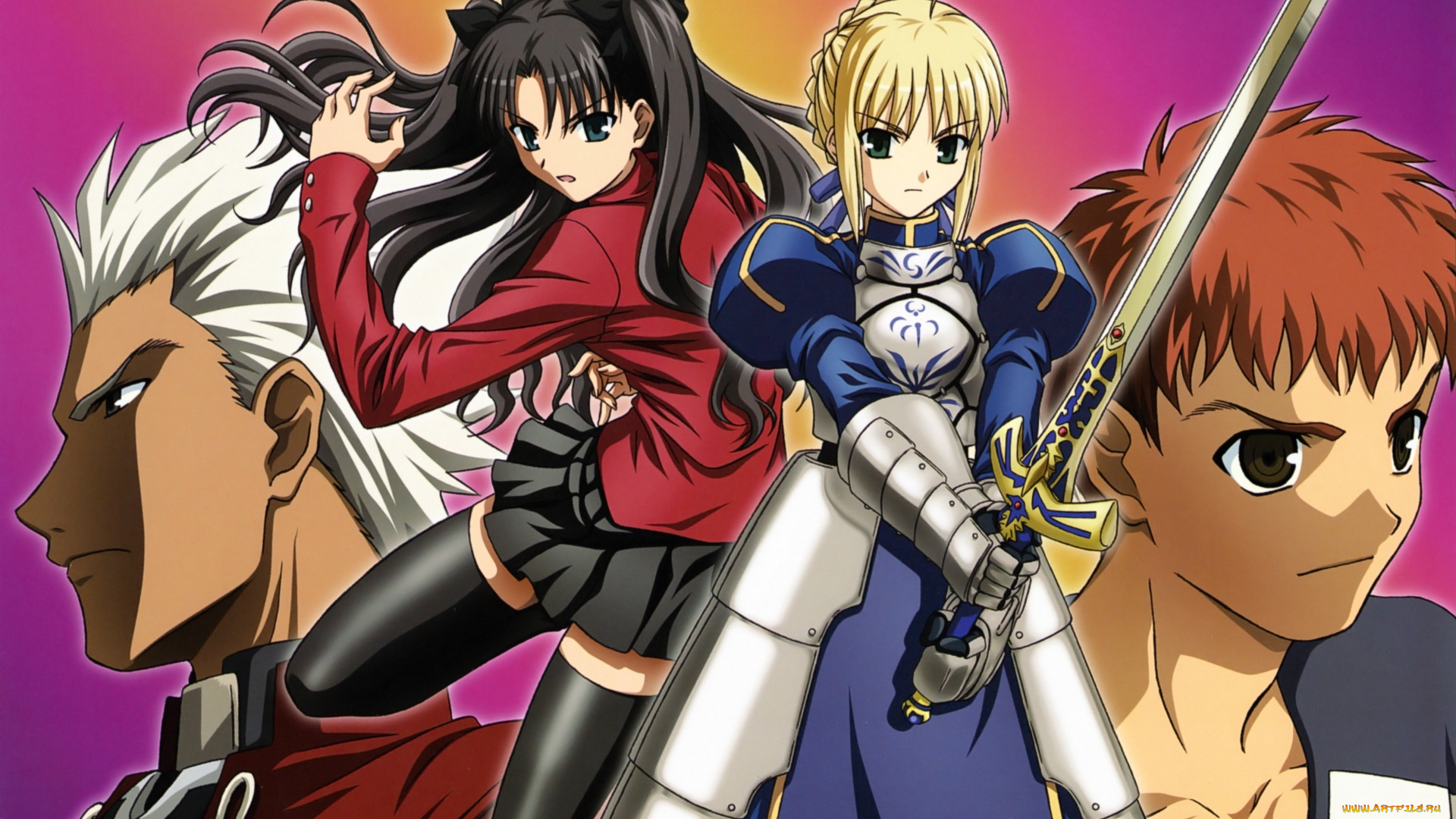 аниме, fate, stay, night