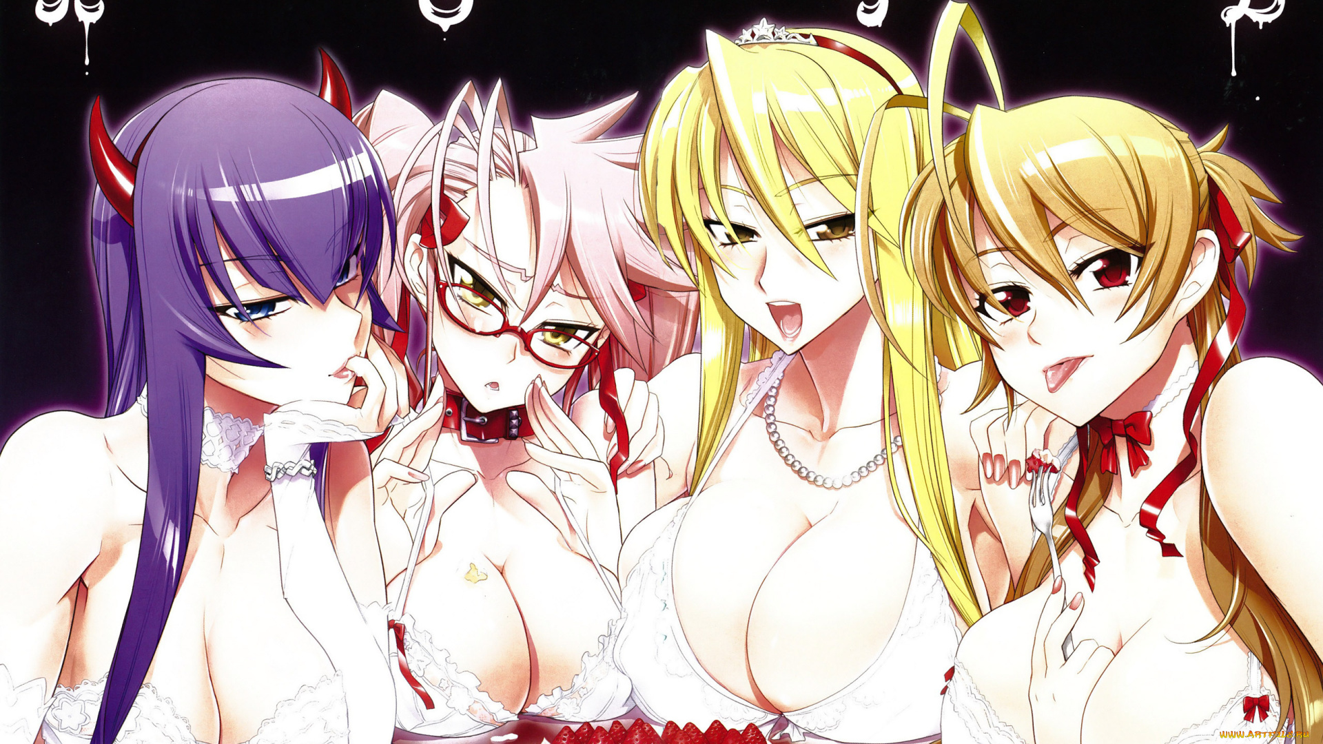 аниме, highschool, of, the, dead