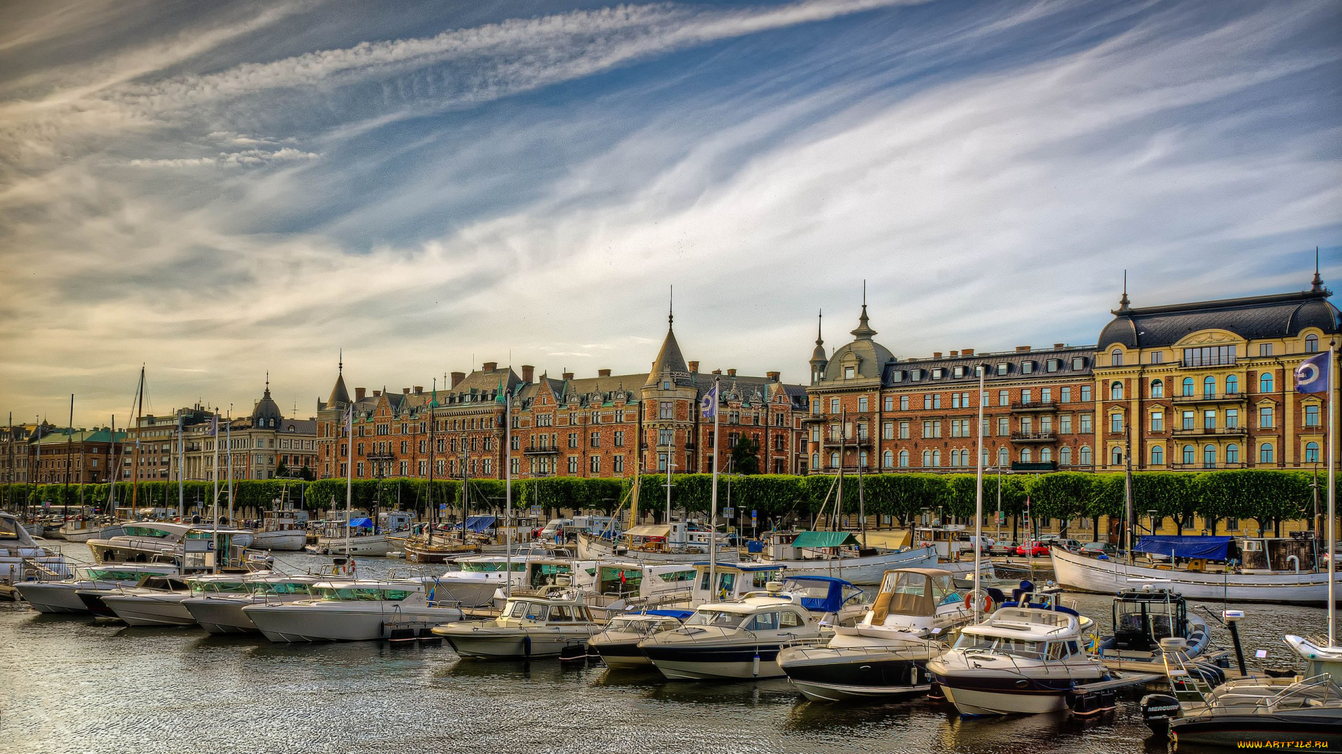 stockholm, корабли, порты, причалы