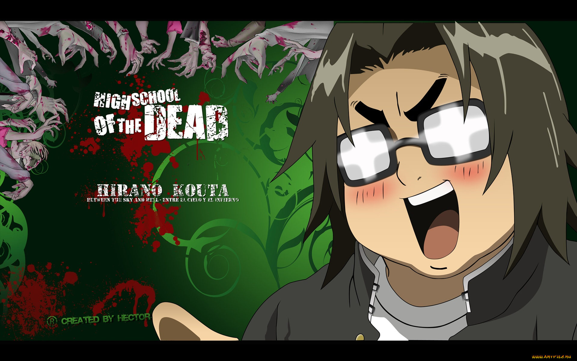 аниме, highschool, of, the, dead