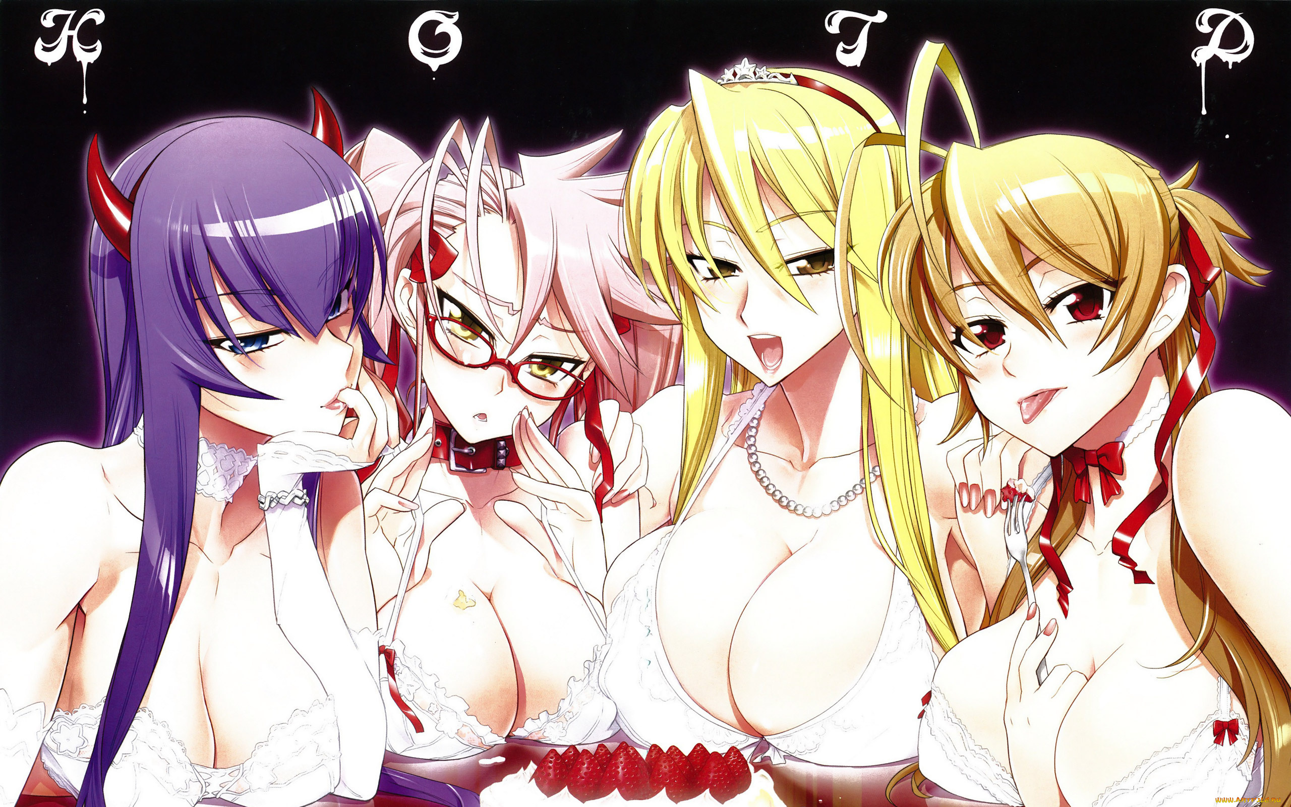 аниме, highschool, of, the, dead