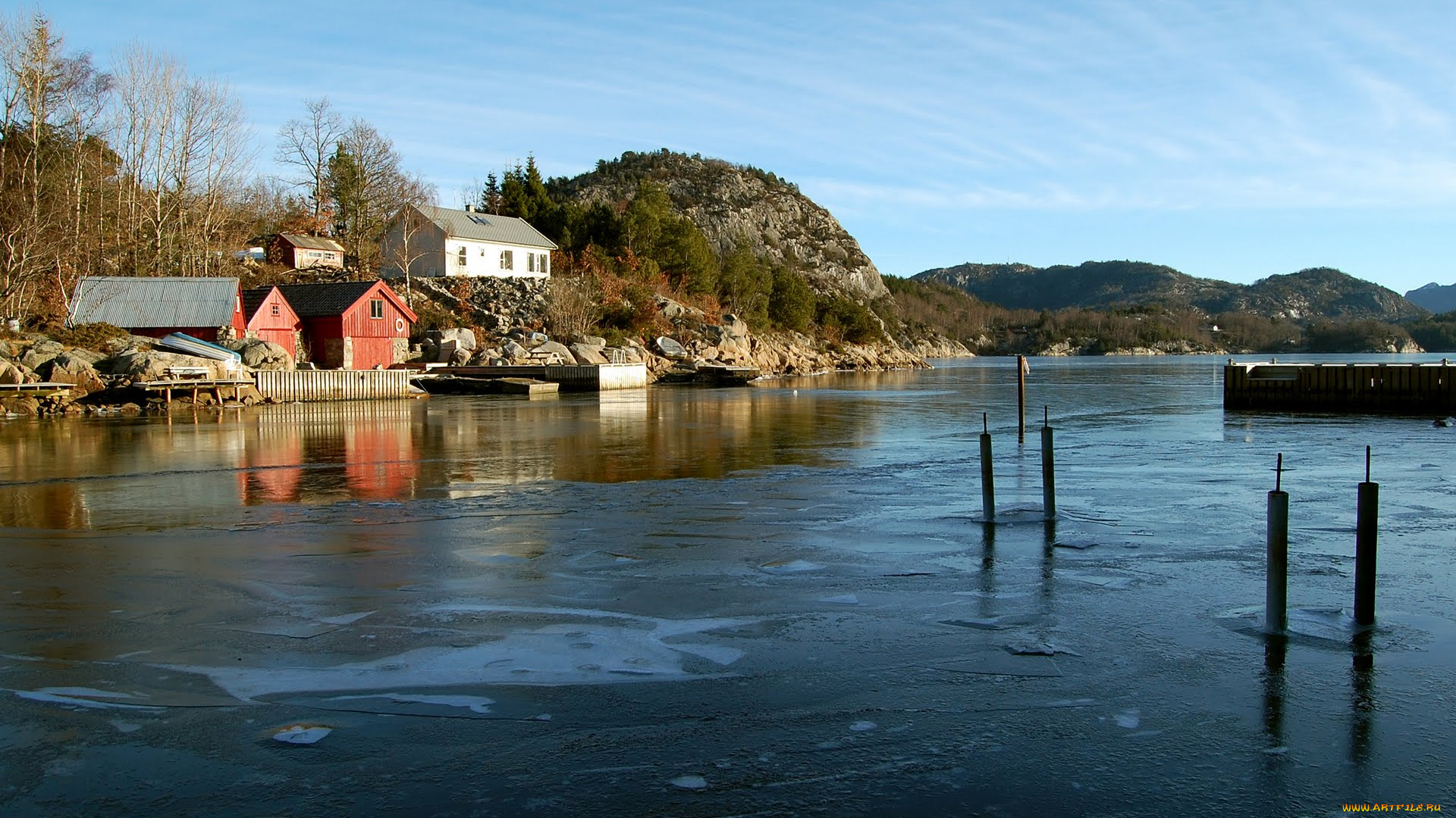города, пейзажи, beach-house