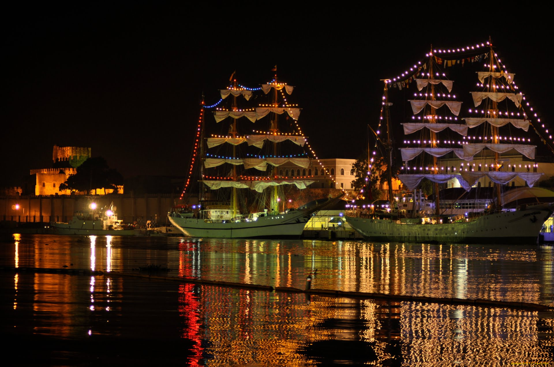 корабли, парусники, santo, domingo, регата