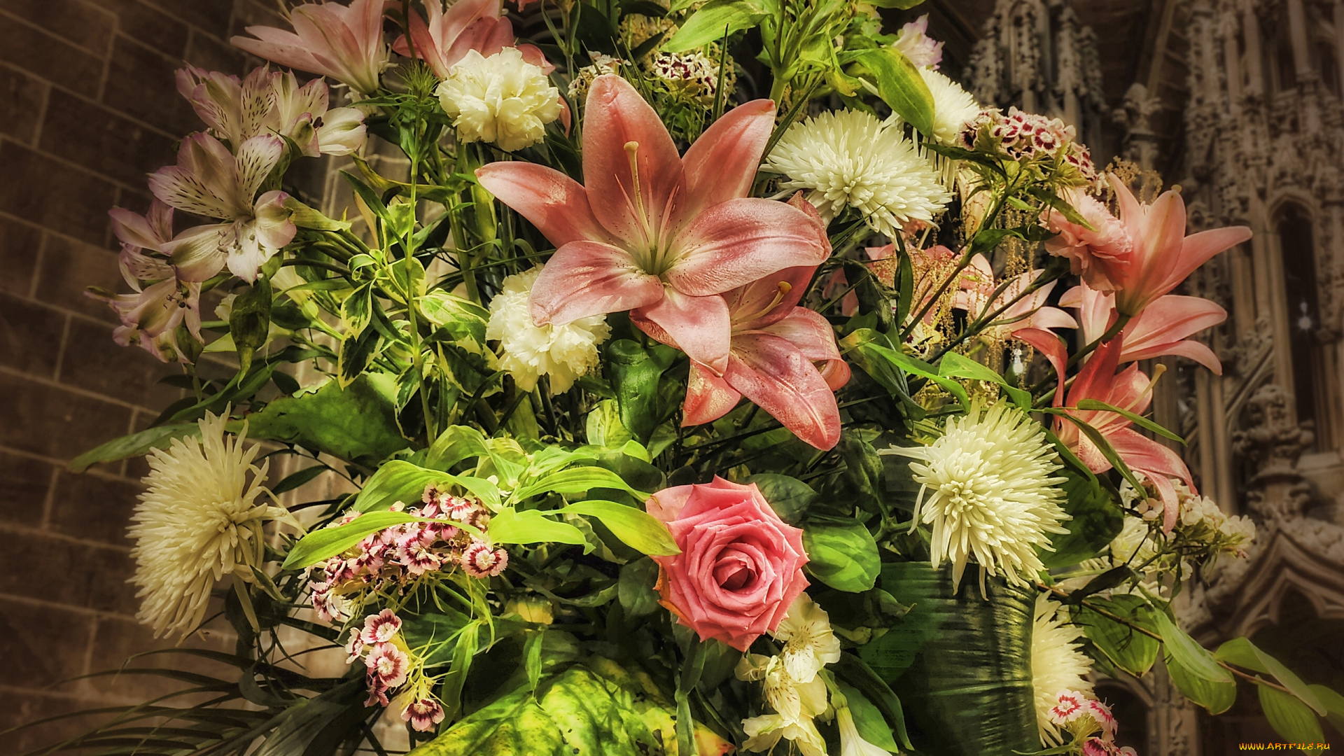 цветы, букеты, композиции, розы, гвоздики, хризантемы