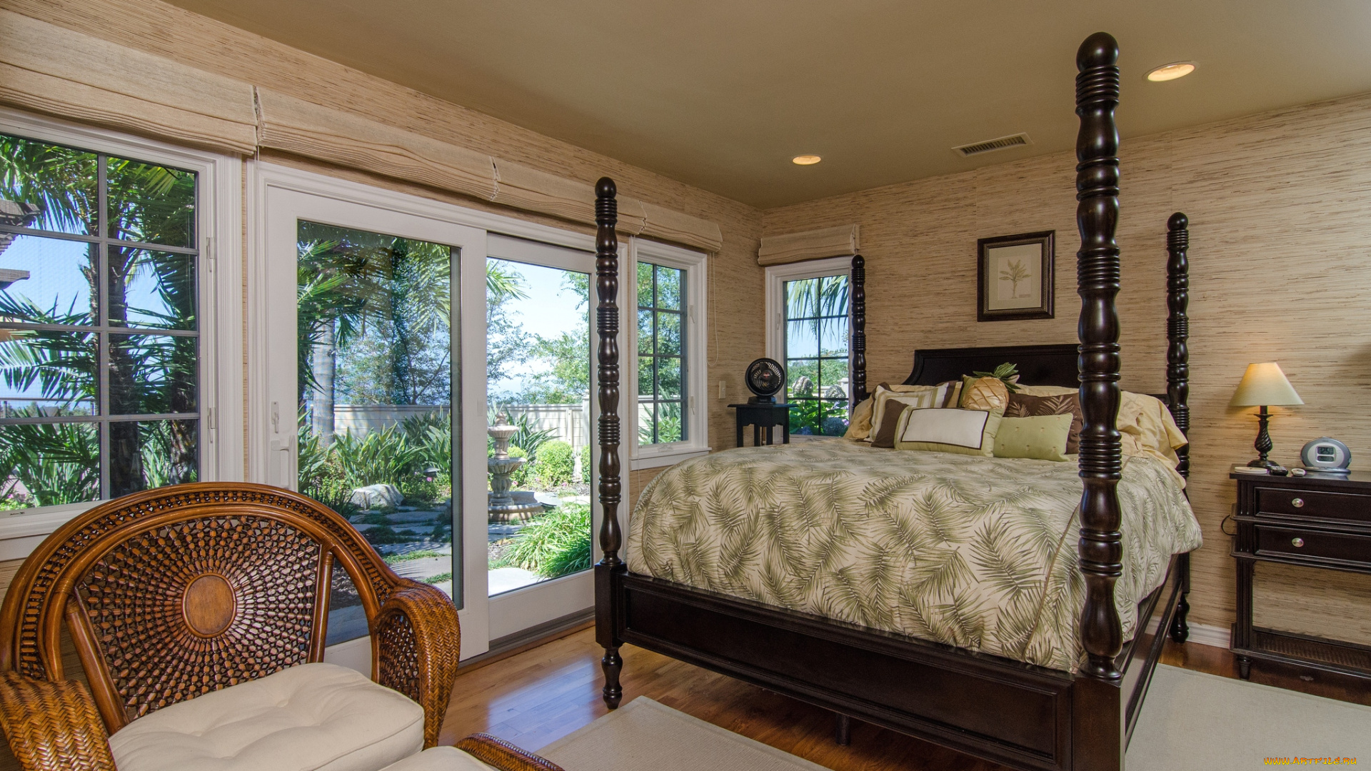 интерьер, спальня, кровать