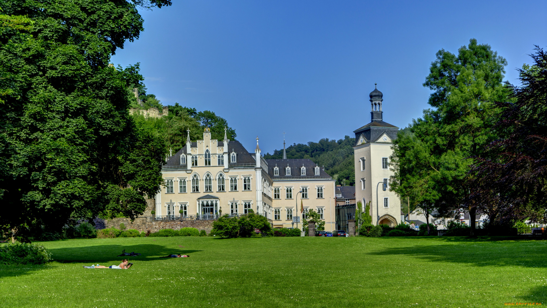 замок, sayn, германия, бендорф, города, дворцы, замки, крепости, ландшафт