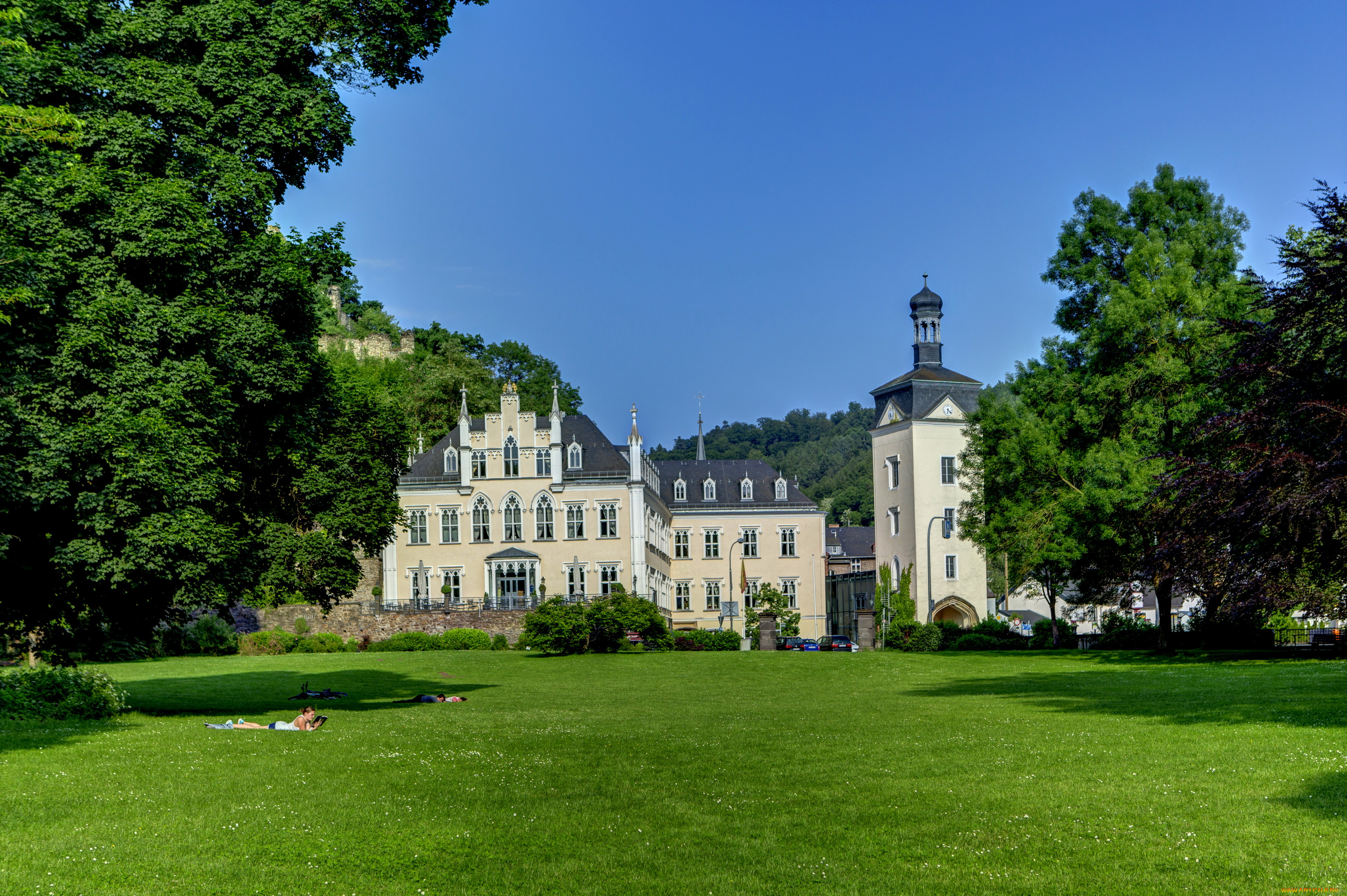 замок, sayn, германия, бендорф, города, дворцы, замки, крепости, ландшафт