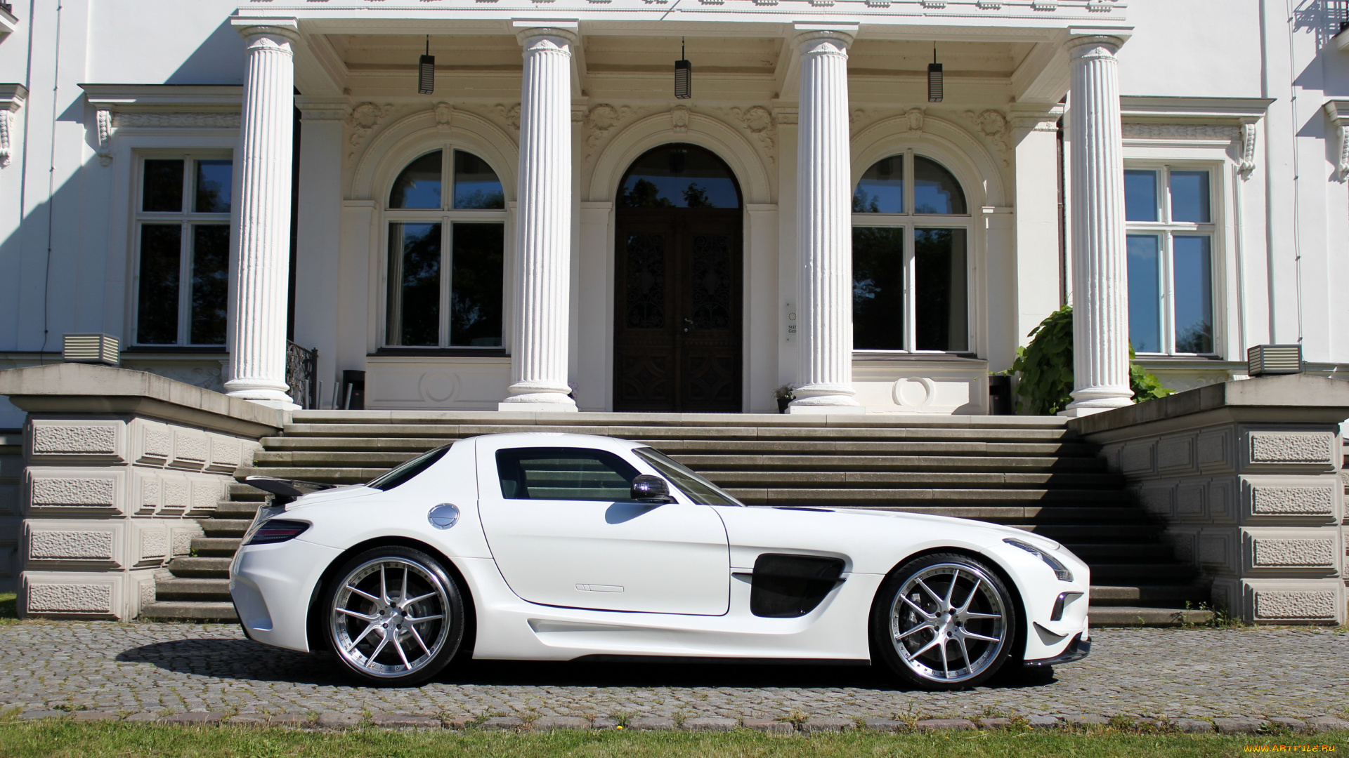 2014, mercedes-benz, sls, 63, c197, amg, , , sga, aerodynamics, автомобили, mercedes-benz, тюнинг, сбоку, белый