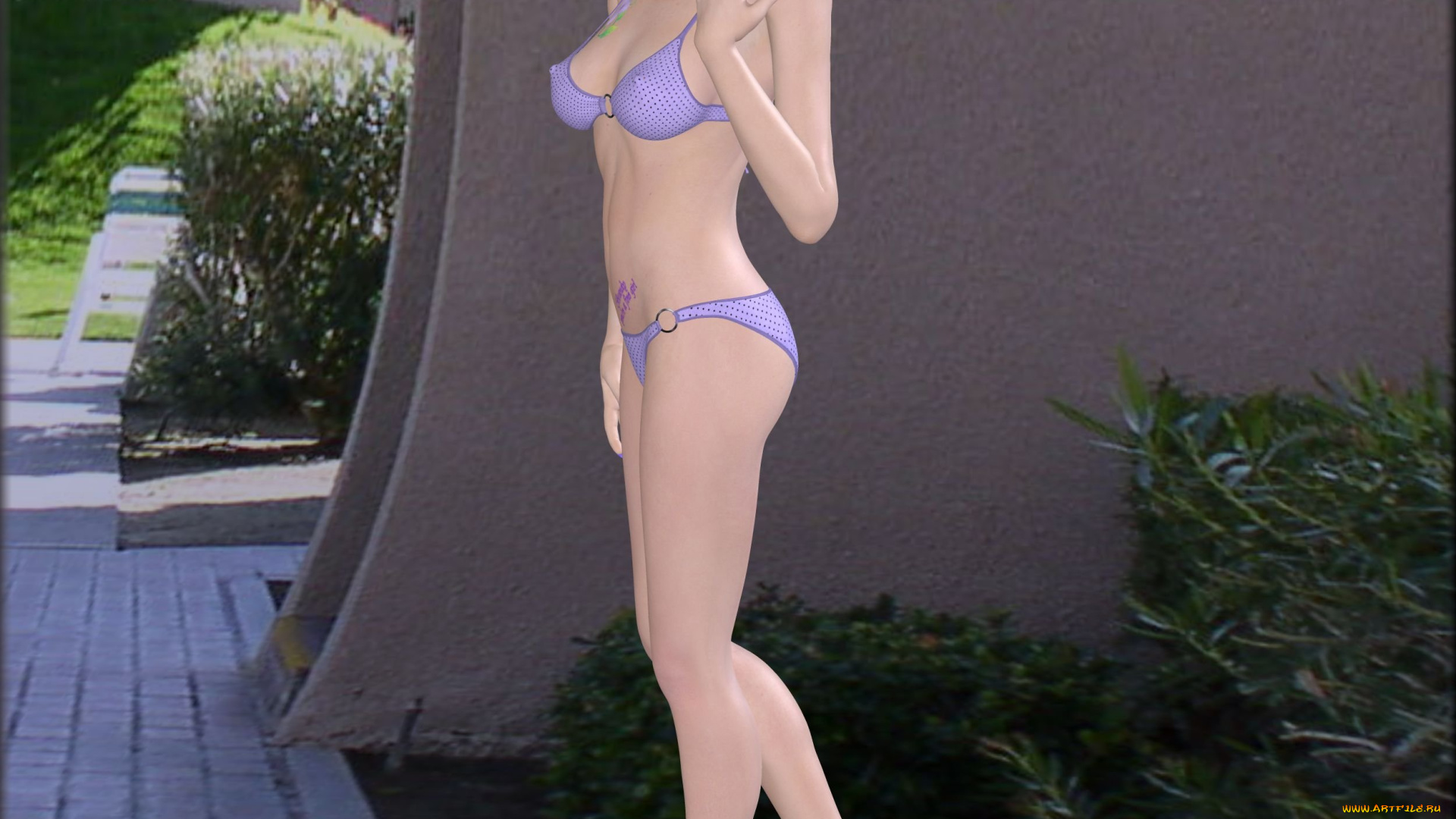 3д, графика, люди, , people, девушка, улыбка, взгляд