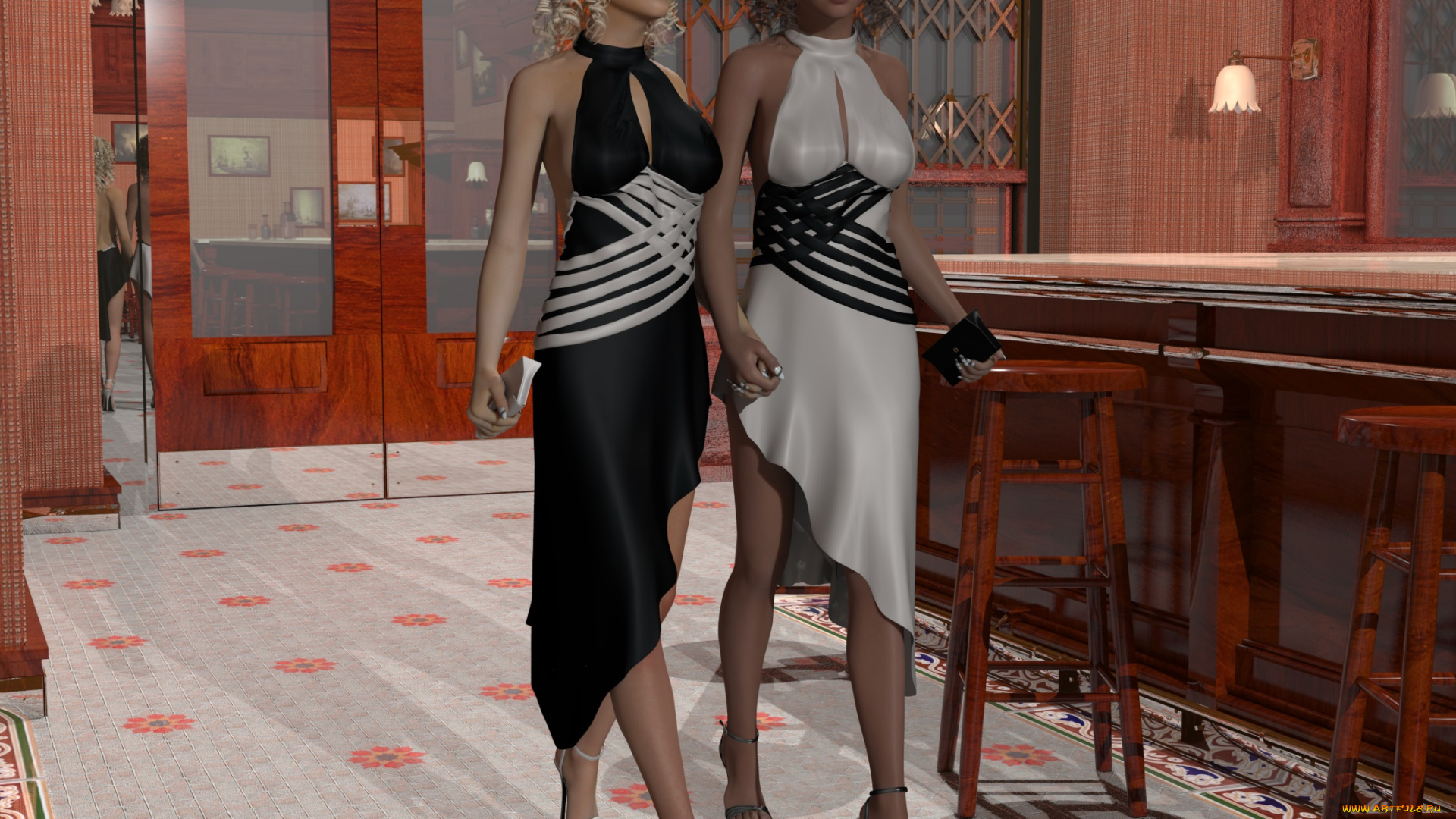 3д, графика, люди, , people, взгляд, девушки