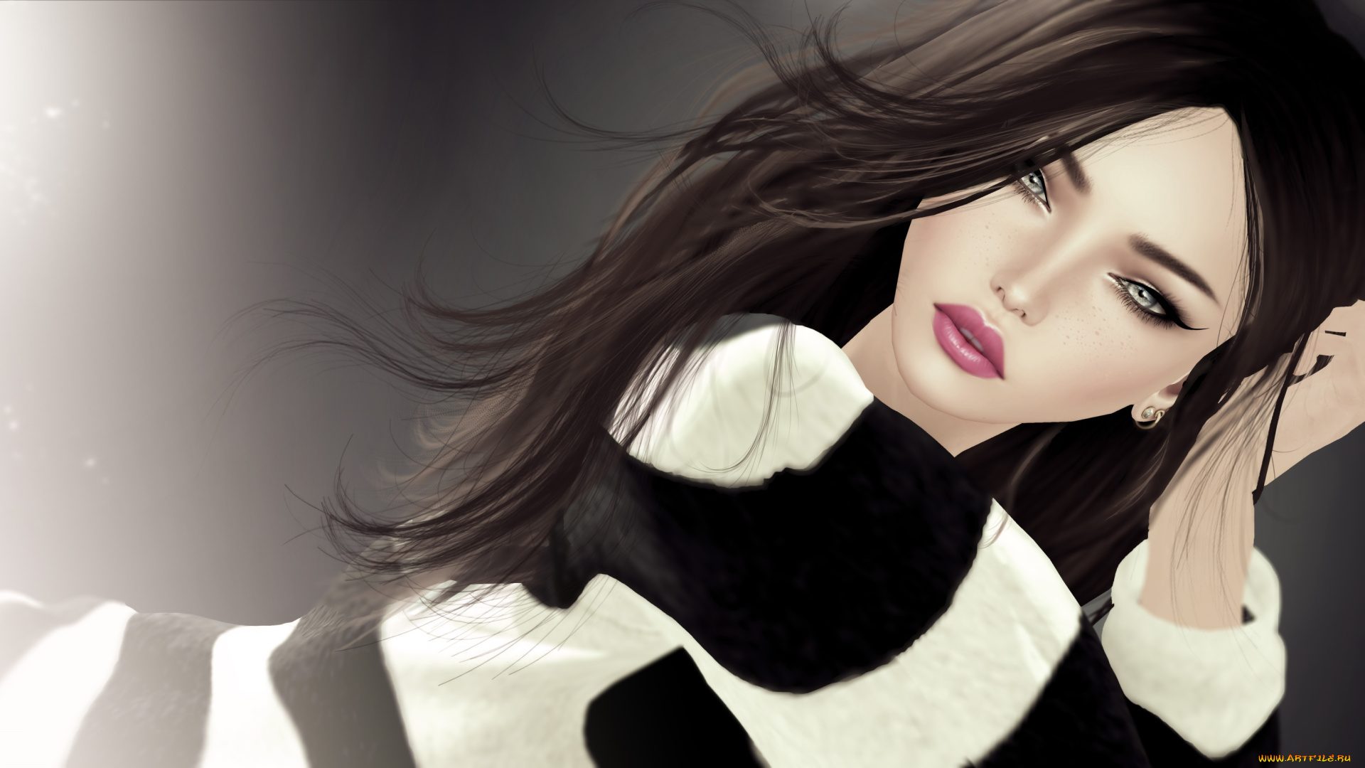 3д, графика, портрет, , portraits, девушка