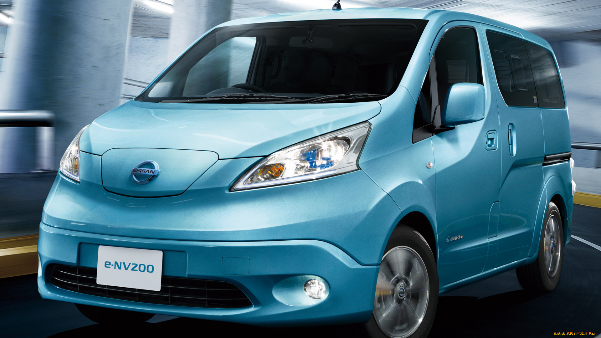автомобили, nissan, datsun, 2014г, jp-spec, e-nv200, голубой