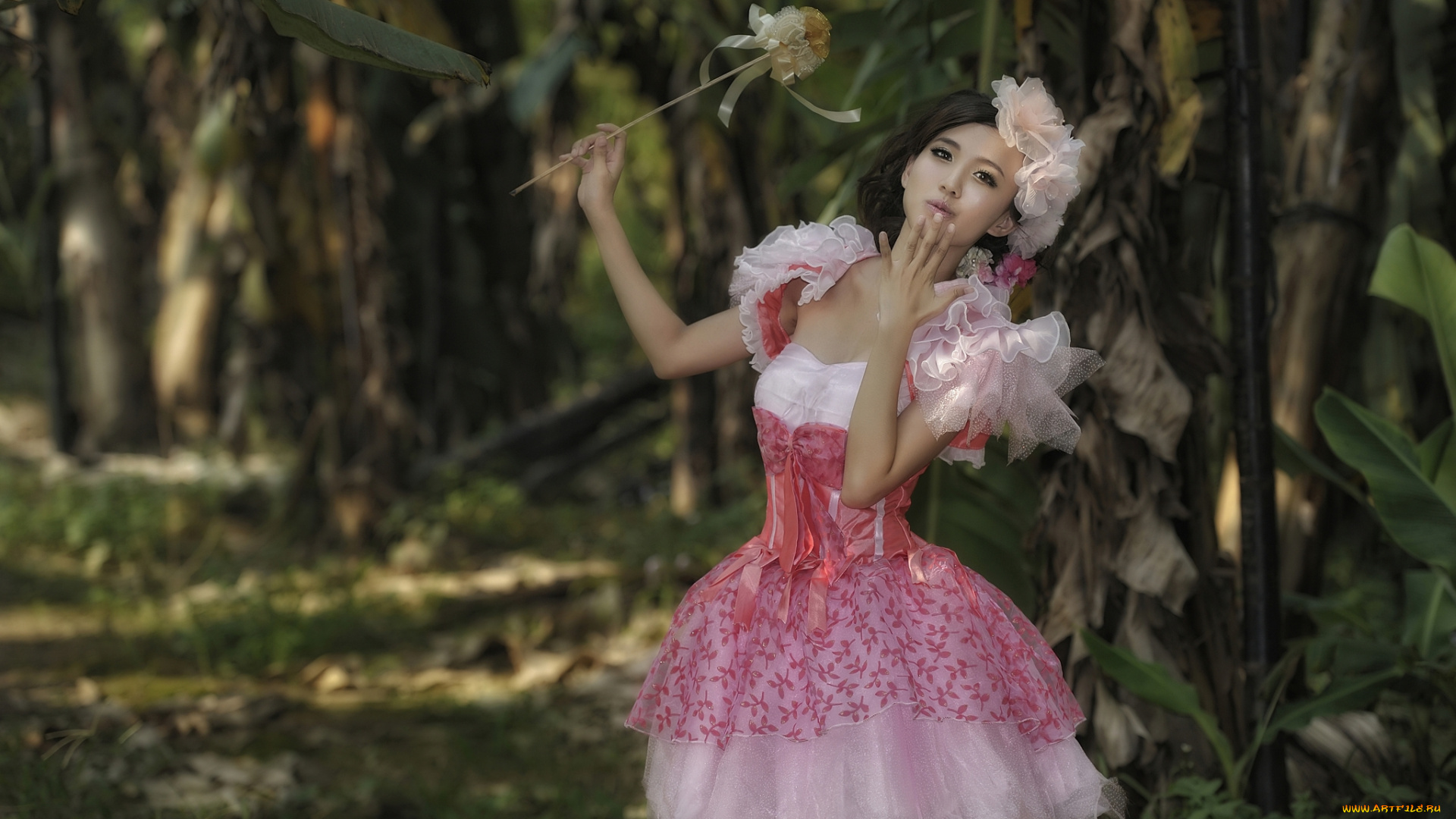 девушки, -unsort, , азиатки, платье, азиатка