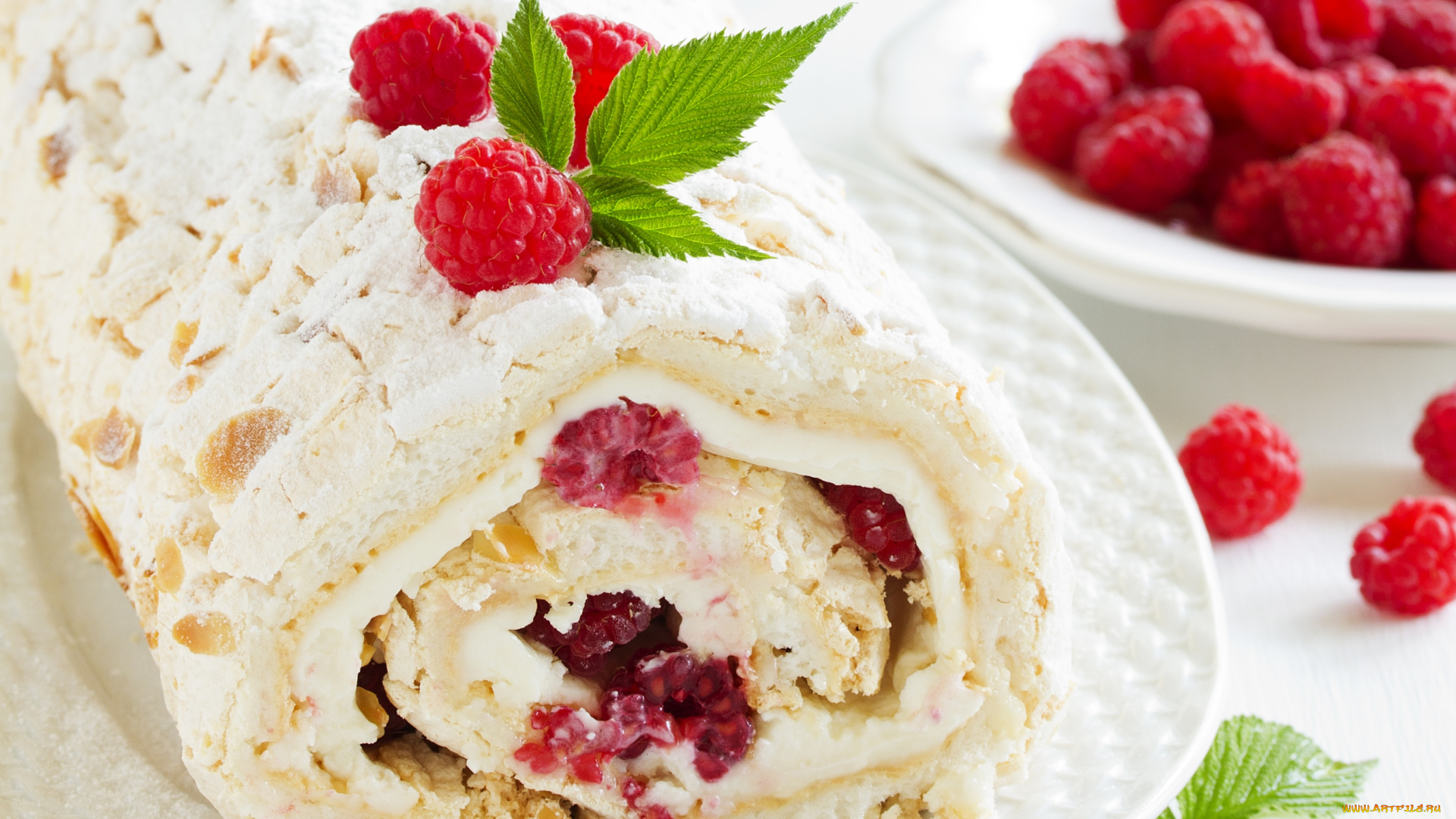 еда, пирожные, , кексы, , печенье, малина, рулет, сладости