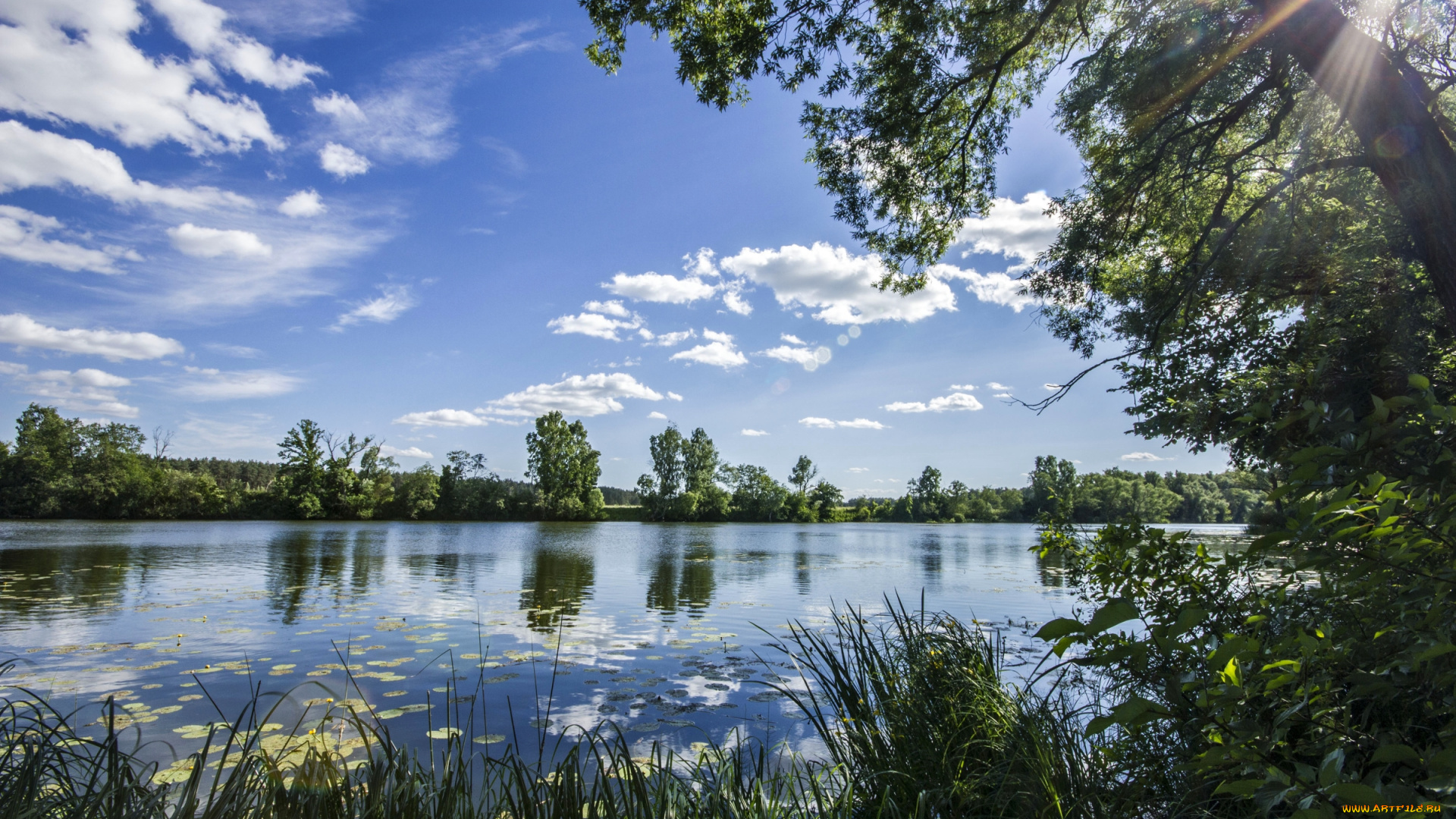 природа, реки, озера, небо, вода, солнце