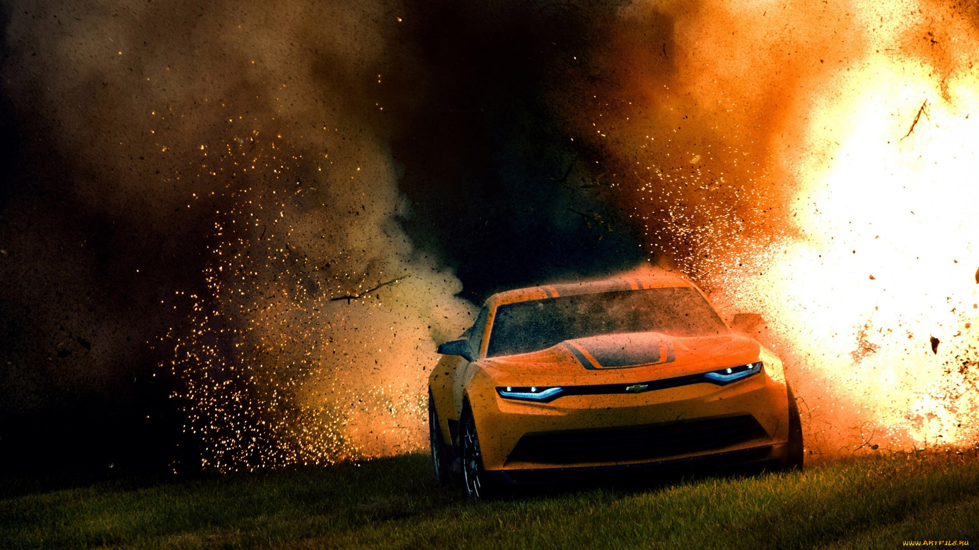 transformers, , age, of, extinction, кино, фильмы, bumblebee, camaro