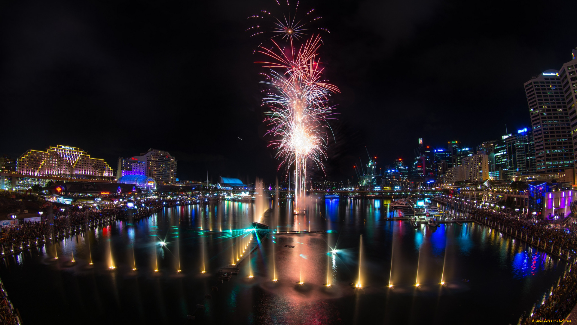 vivid, sydney, festival, 2014, города, сидней, , австралия, фестиваль, ночь, город, фейерверк