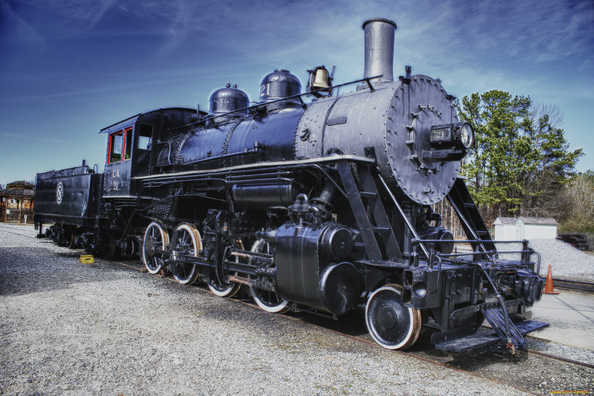 техника, паровозы, тендер, паровоз, рельсы, дорога, железная