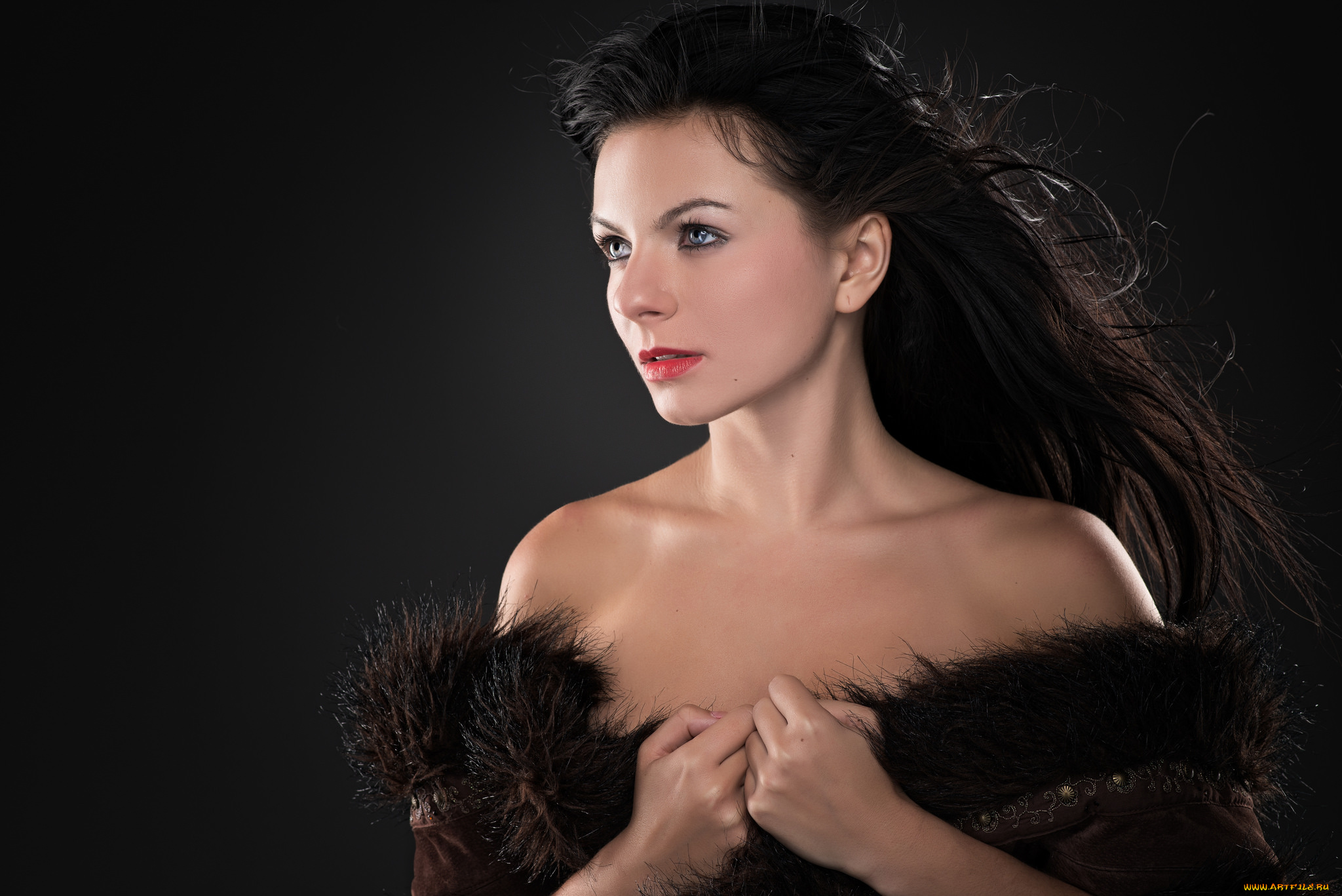 девушки, -unsort, , брюнетки, , шатенки, брюнетка, макияж, темный, фон, девушка