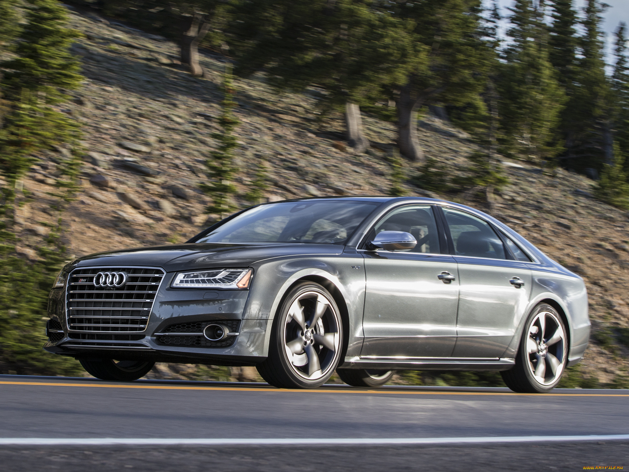 автомобили, audi, d4, us-spec, s8, темный, 2014г