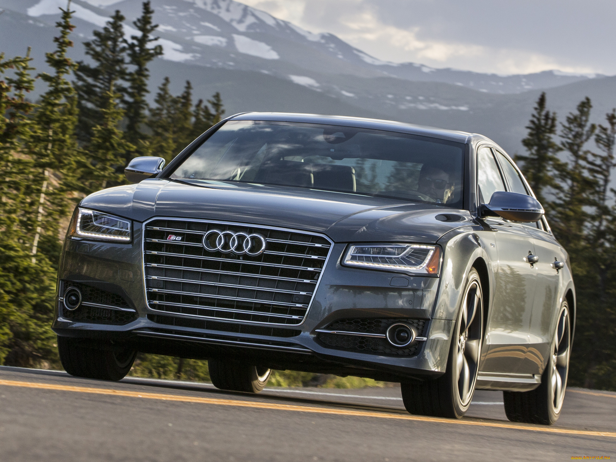 автомобили, audi, d4, us-spec, s8, темный, 2014г