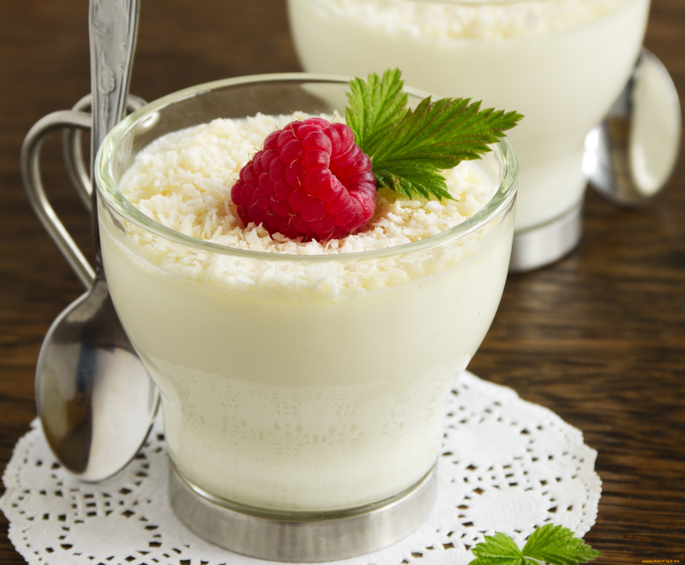 еда, мороженое, , десерты, панна-кота, малина