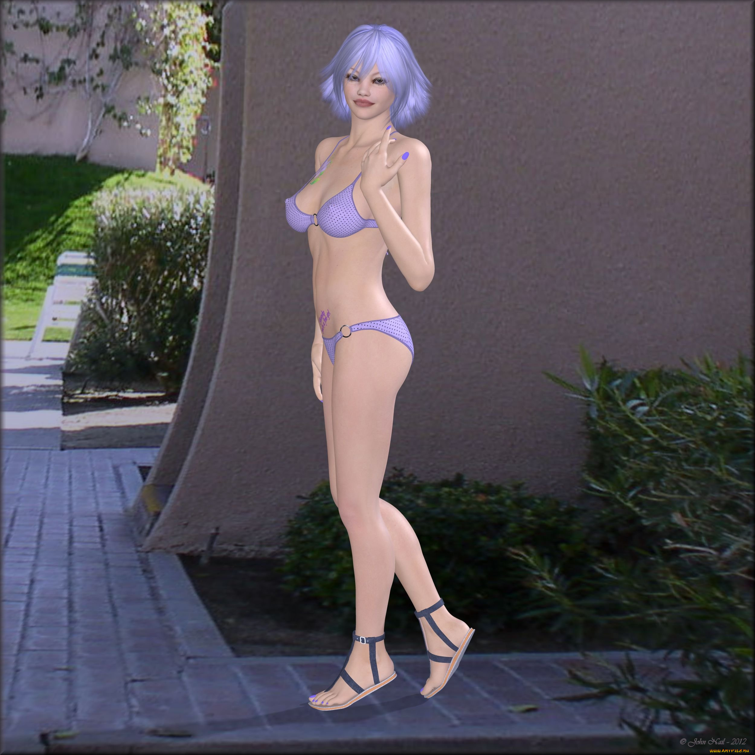 3д, графика, люди, , people, девушка, улыбка, взгляд