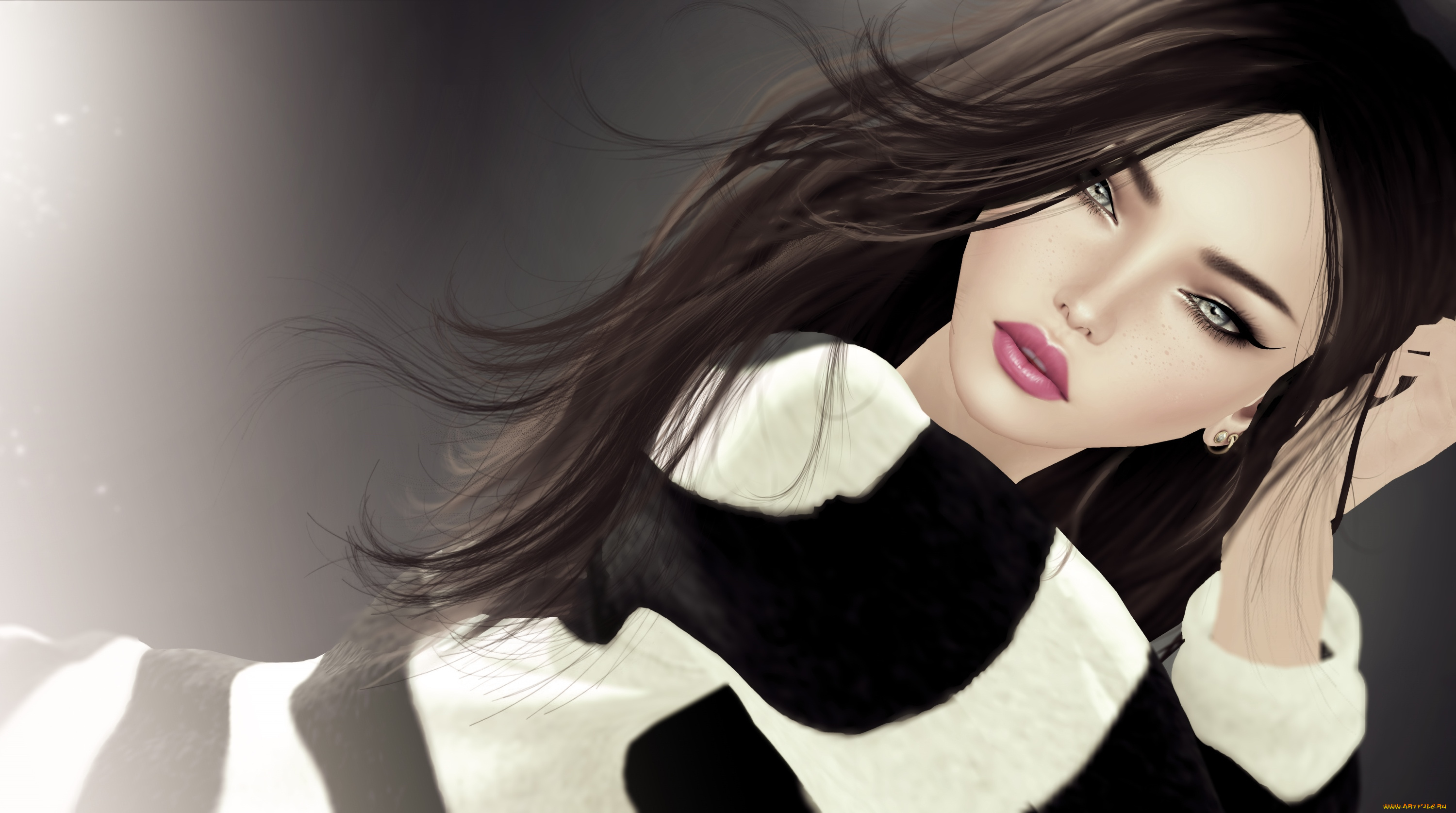 3д, графика, портрет, , portraits, девушка