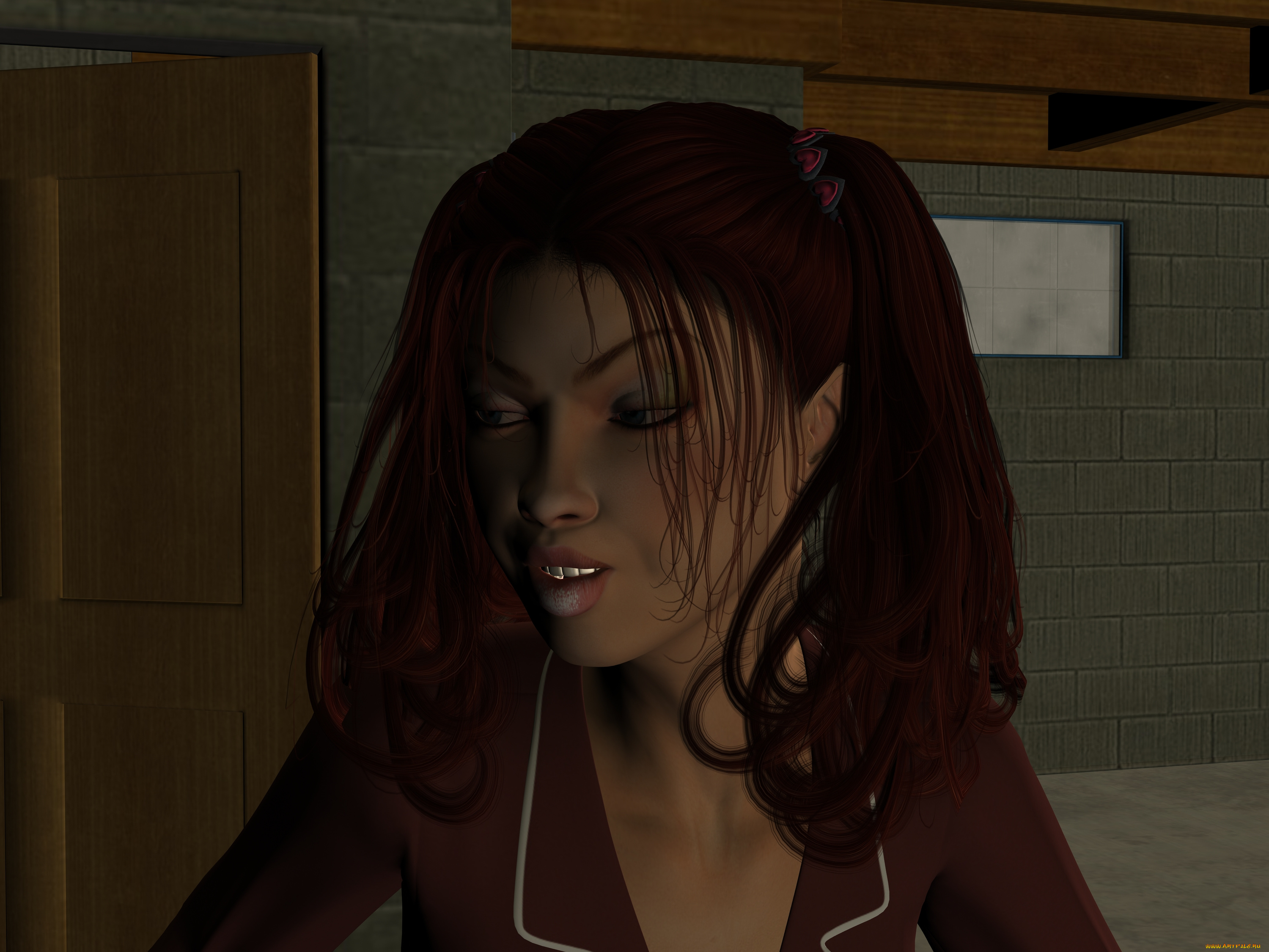 3д, графика, эльфы, , elves, взгляд, эльфийка