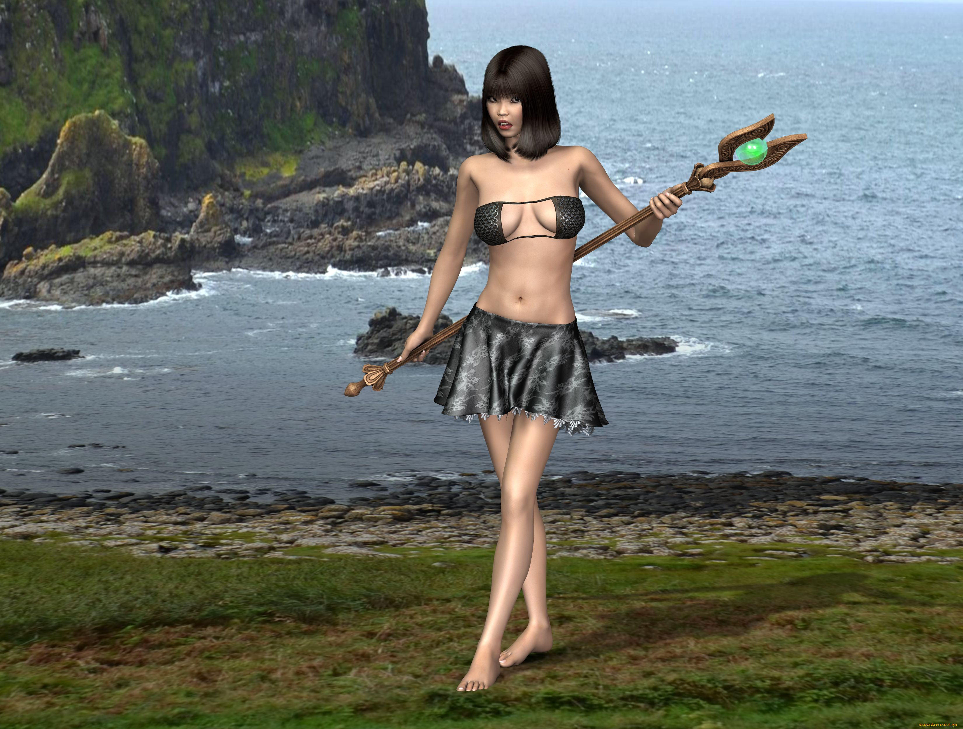 3д, графика, люди, , people, девушка, взгляд