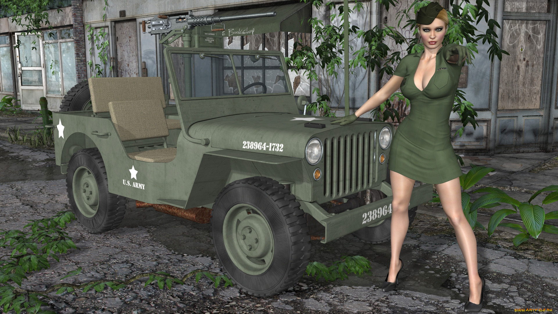 автомобили, 3d, car&girl, автомобиль, взгляд, фон, девушка