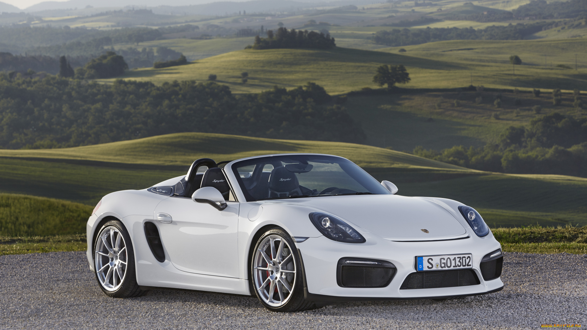 автомобили, porsche, boxster, светлый, 981, 2015г, spyder