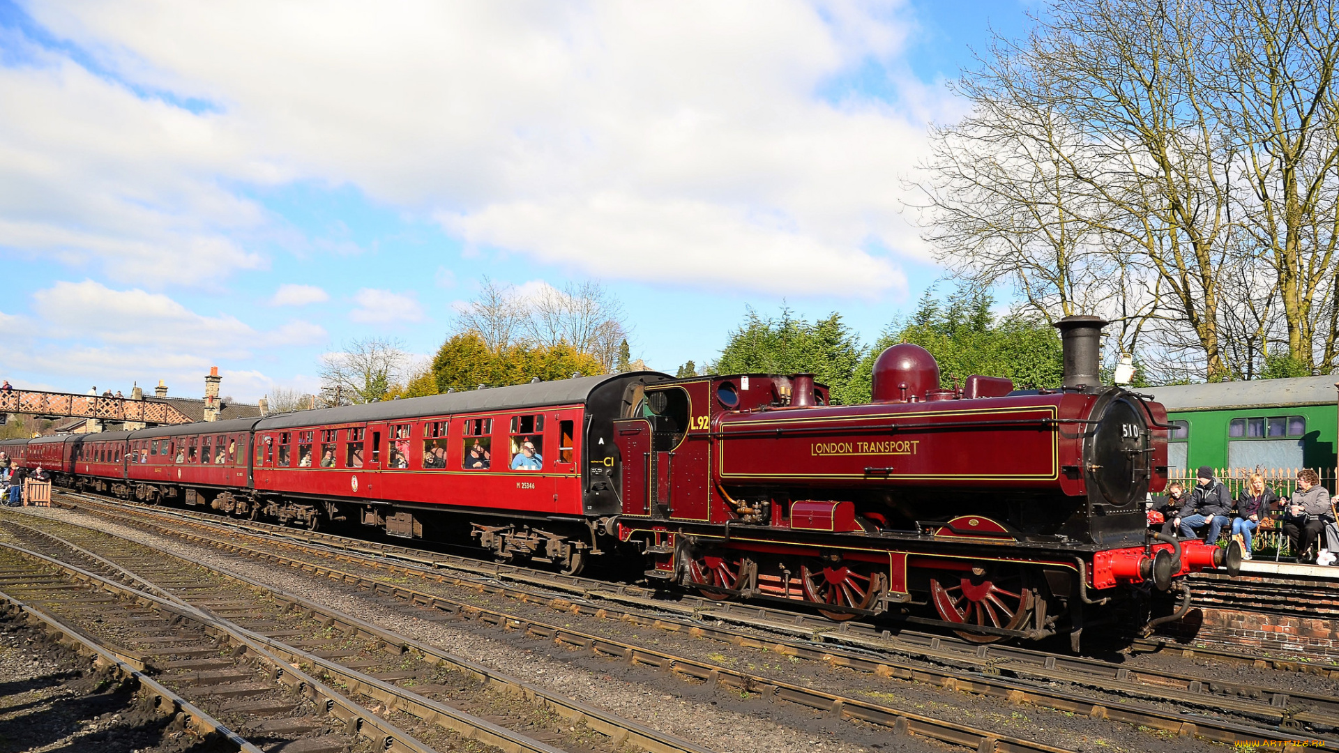 техника, паровозы, дорога, железная, рельсы, паровоз