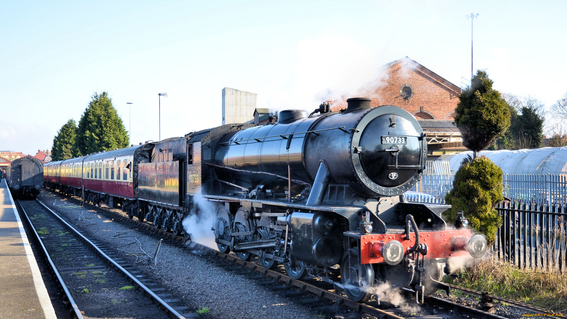 техника, паровозы, паровоз, рельсы, дорога, железная