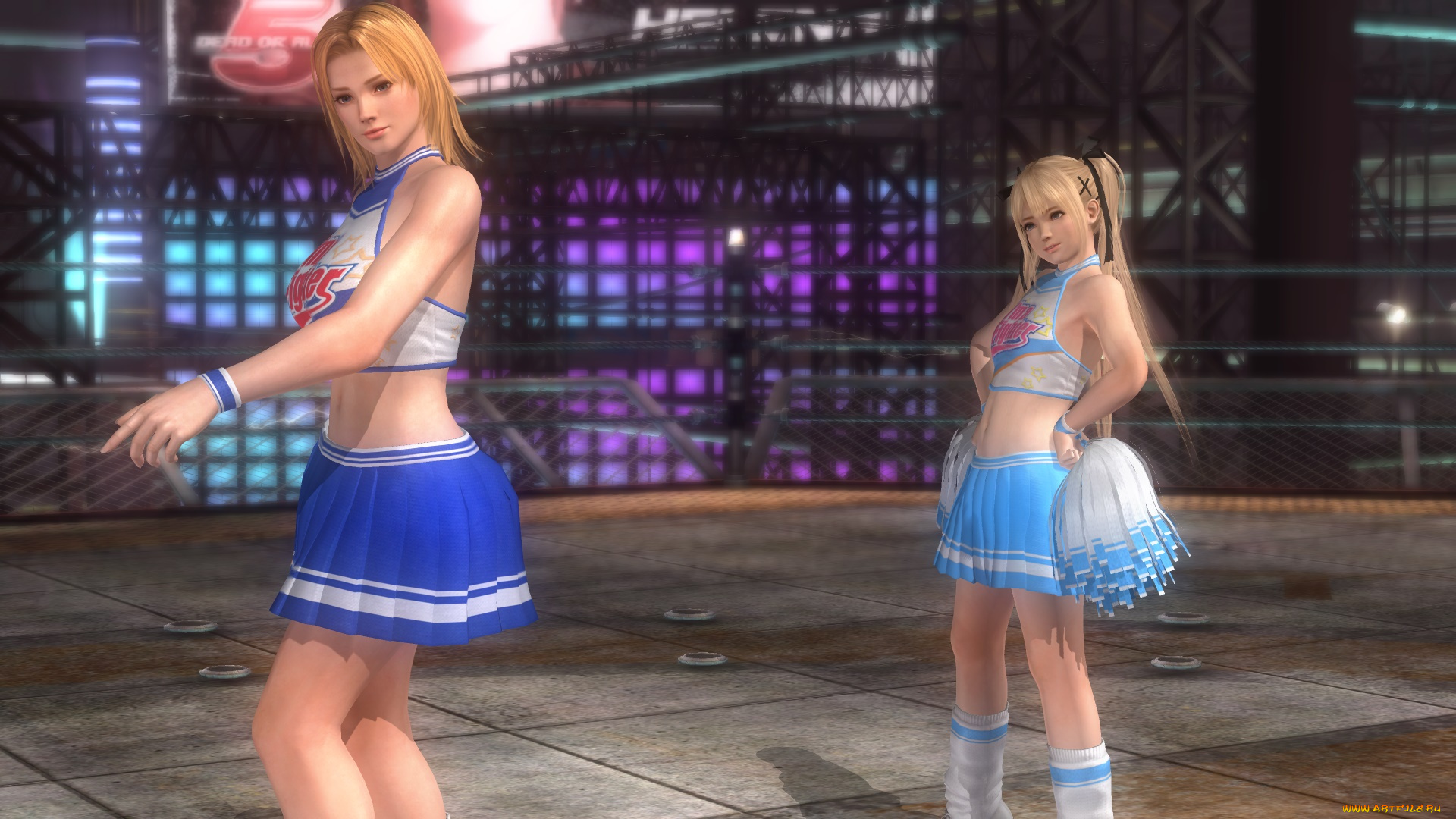 видео, игры, dead, or, alive, 5, взгляд, фон, девушки